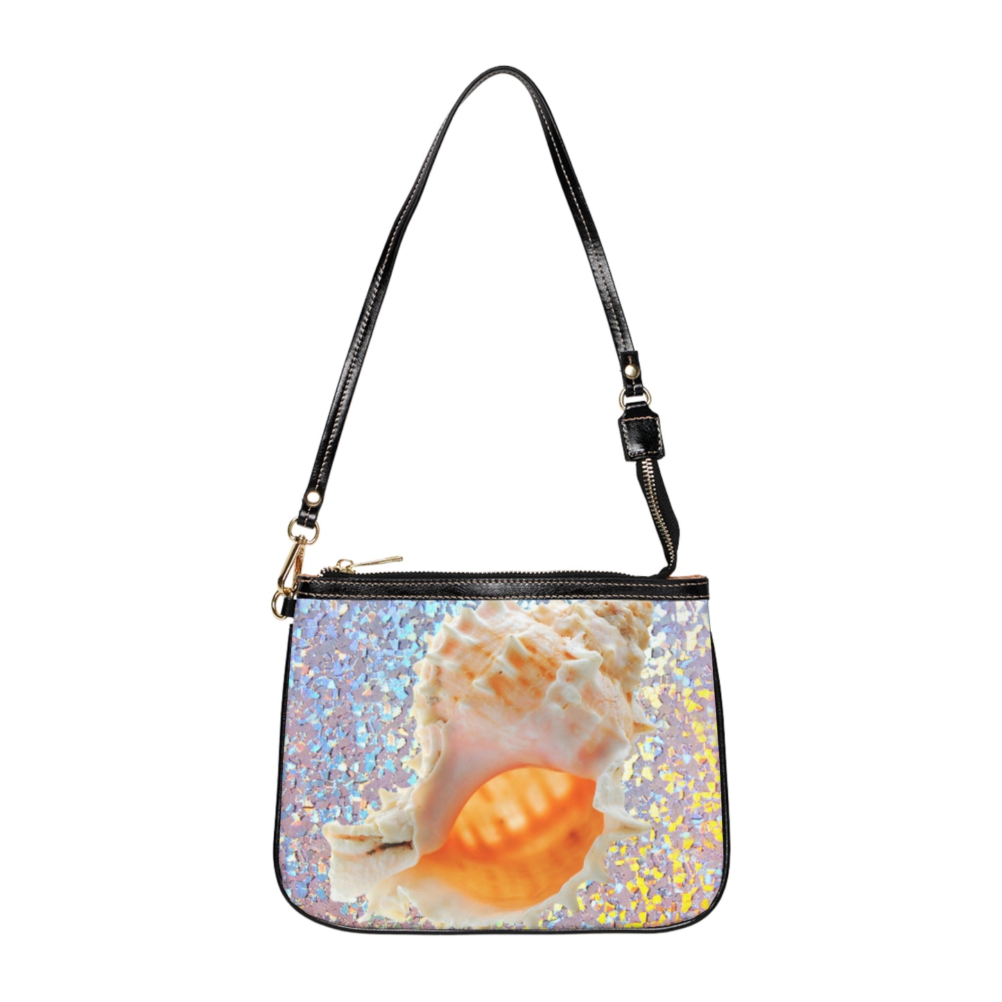 Tropical Beach Small Shoulder Bag | Stylish Crossbody Purse / Disco Conch