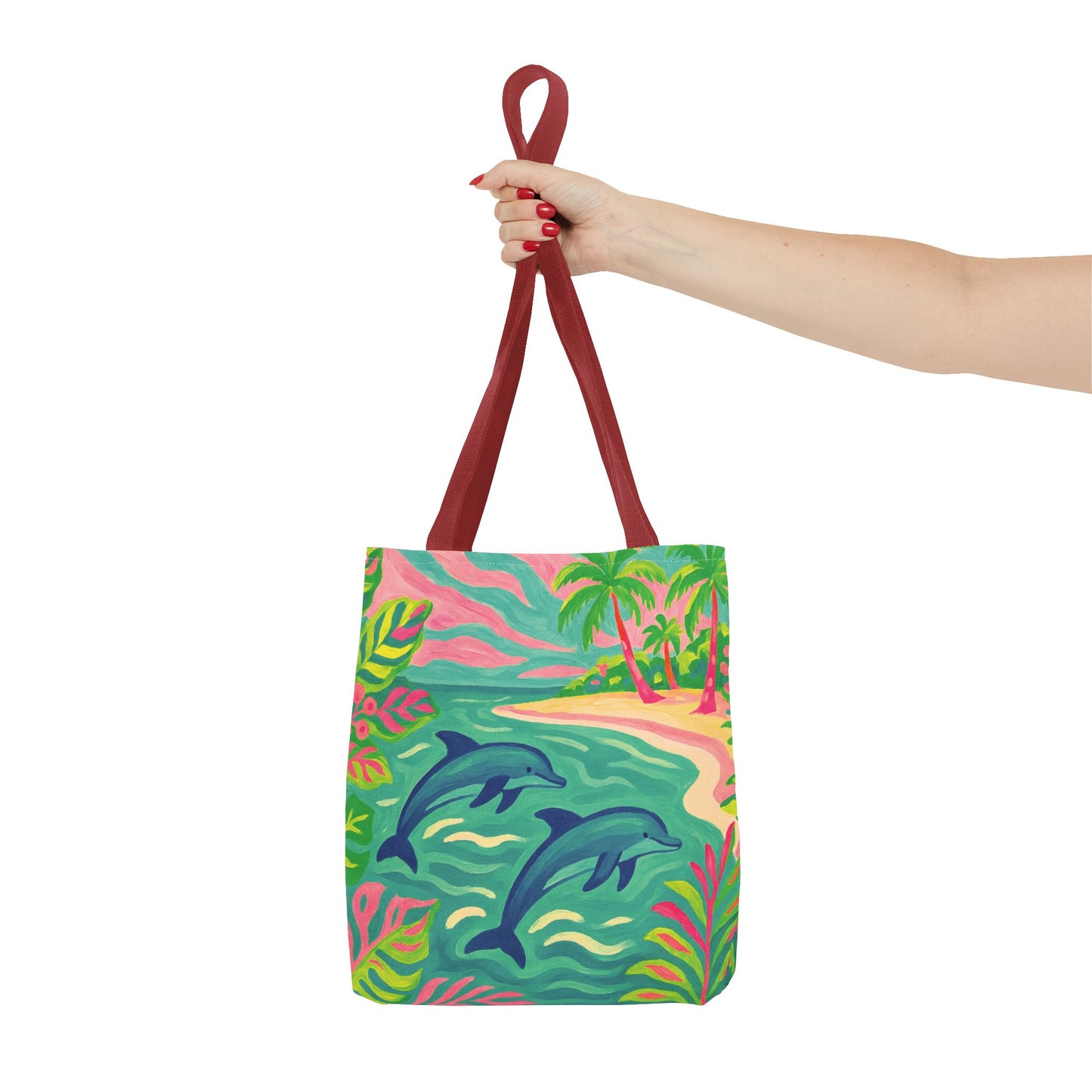 Jumping Dolphins Tote Bag - 3 Sizes