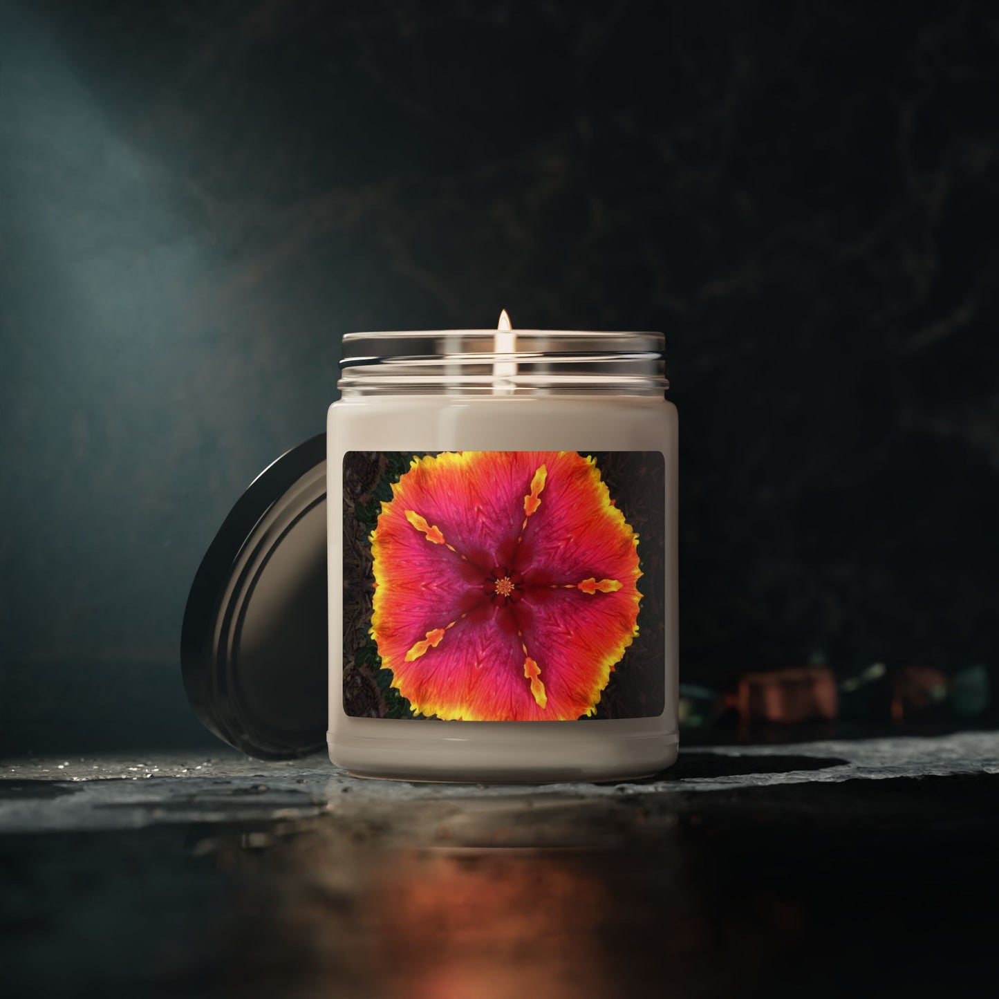 Scented Soy Candle, 9oz, Hibiscus Keleidoscope #1