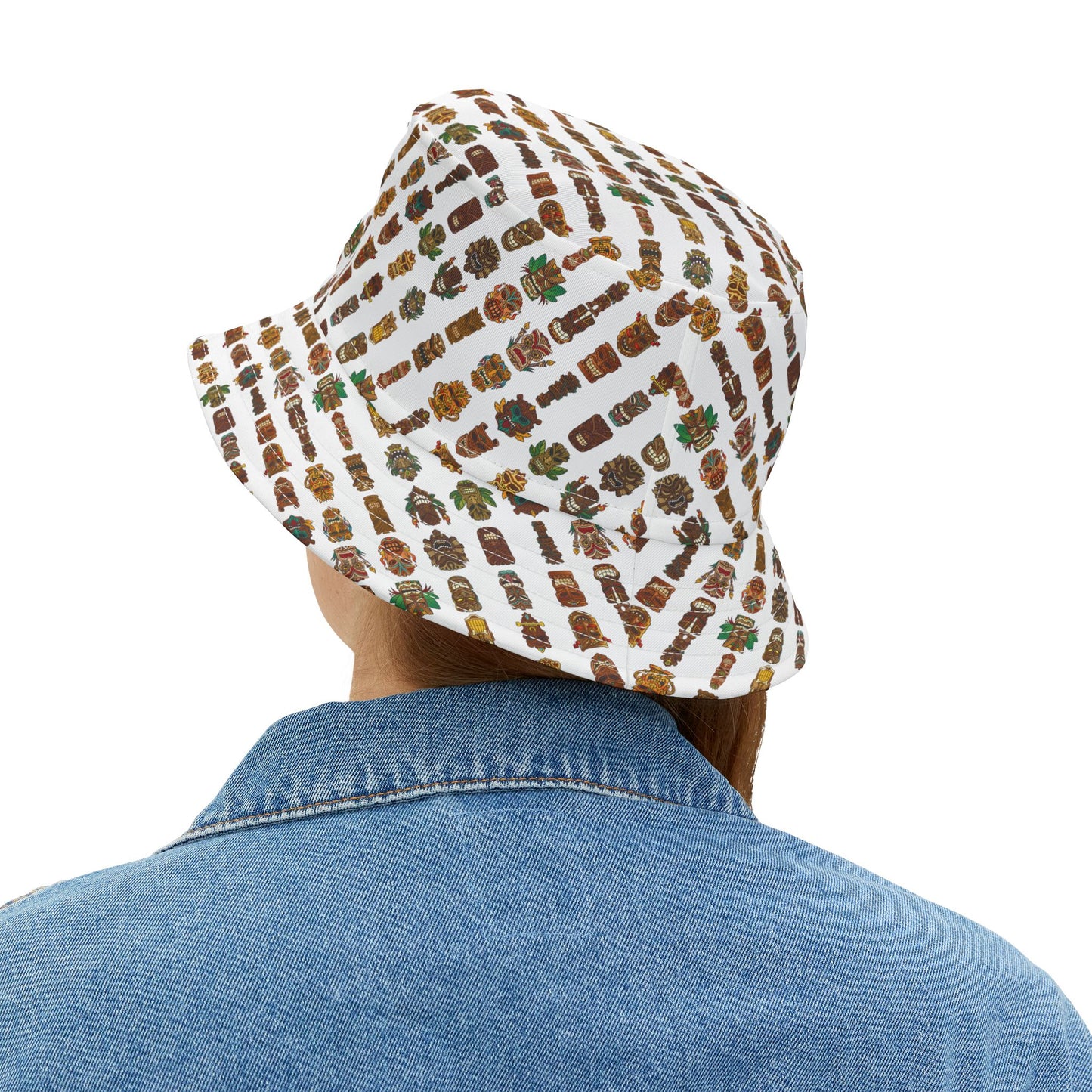 Tropical Polyester Bucket Hat, 2 Sizes - Tiny Tiki Dudes