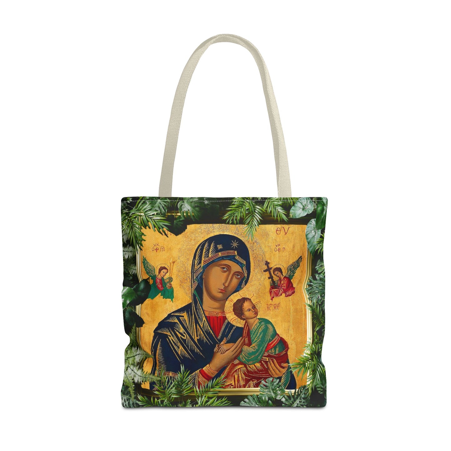 Religious Our Lady of Perpetual Help Tropical Tote Bag - 3 Sizes