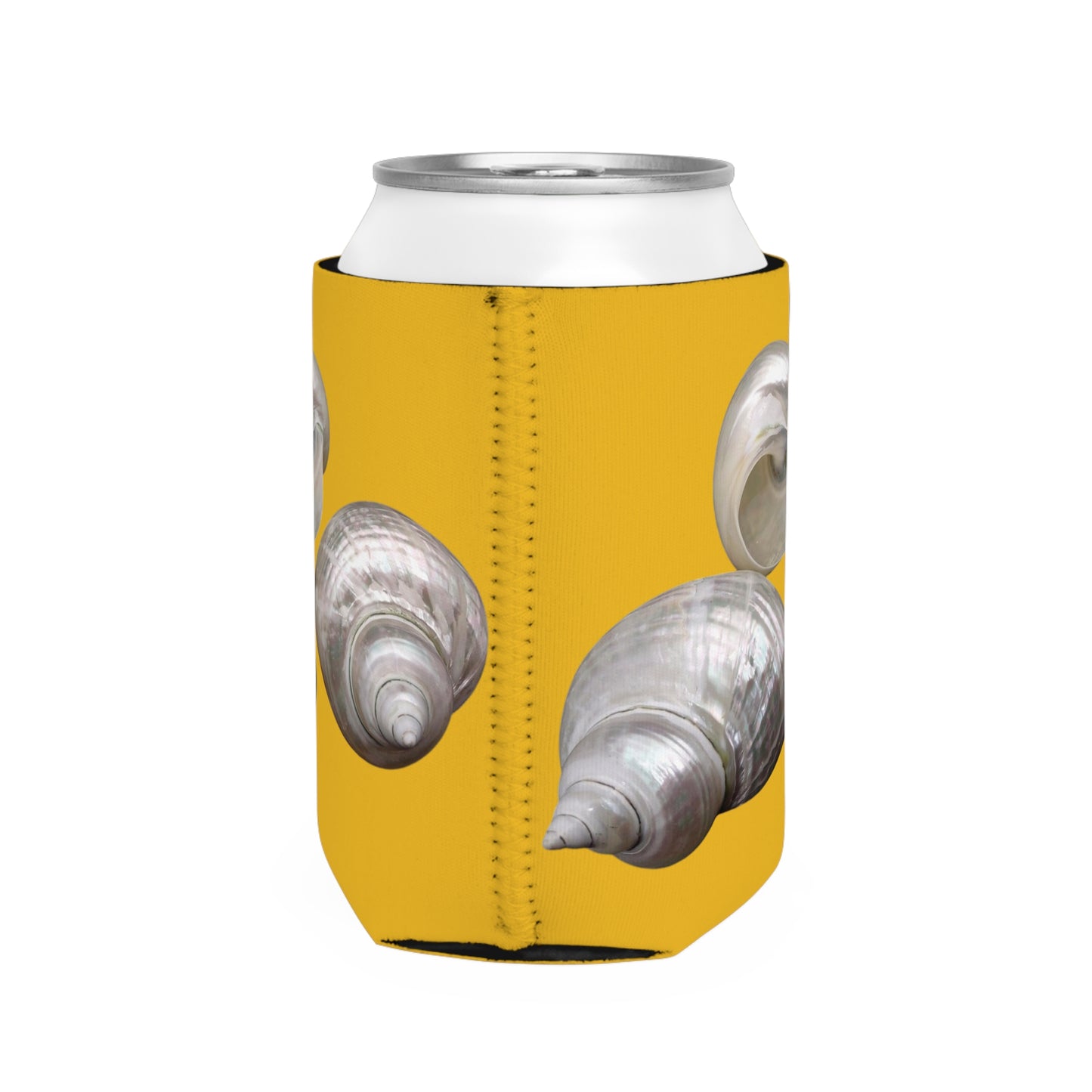 Three Nautilus Shells/Yellow Cooler Sleeve - Perfect for Outdoor Picnics