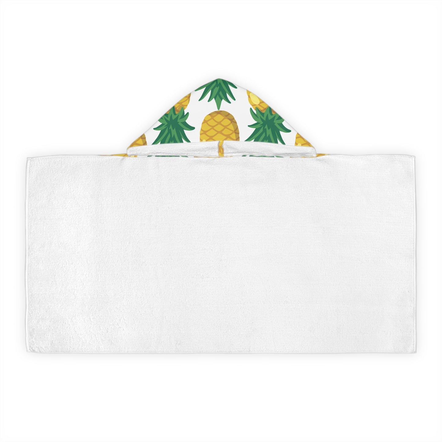 Tropical Kids Hooded Towel - Fun Design for Beach & Bath / Pineapples