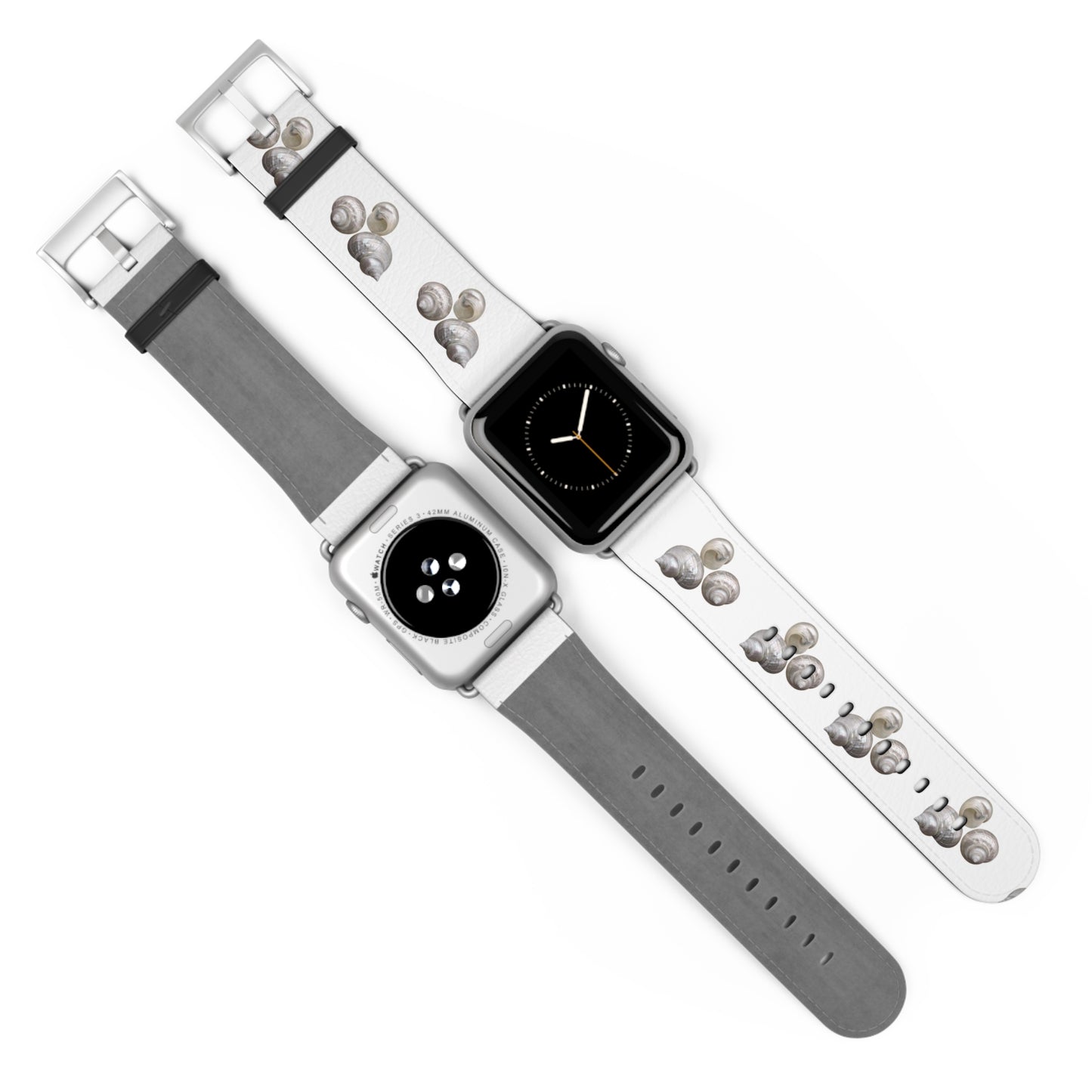 Apple Watch Band - Nautilus Shell Trio, white