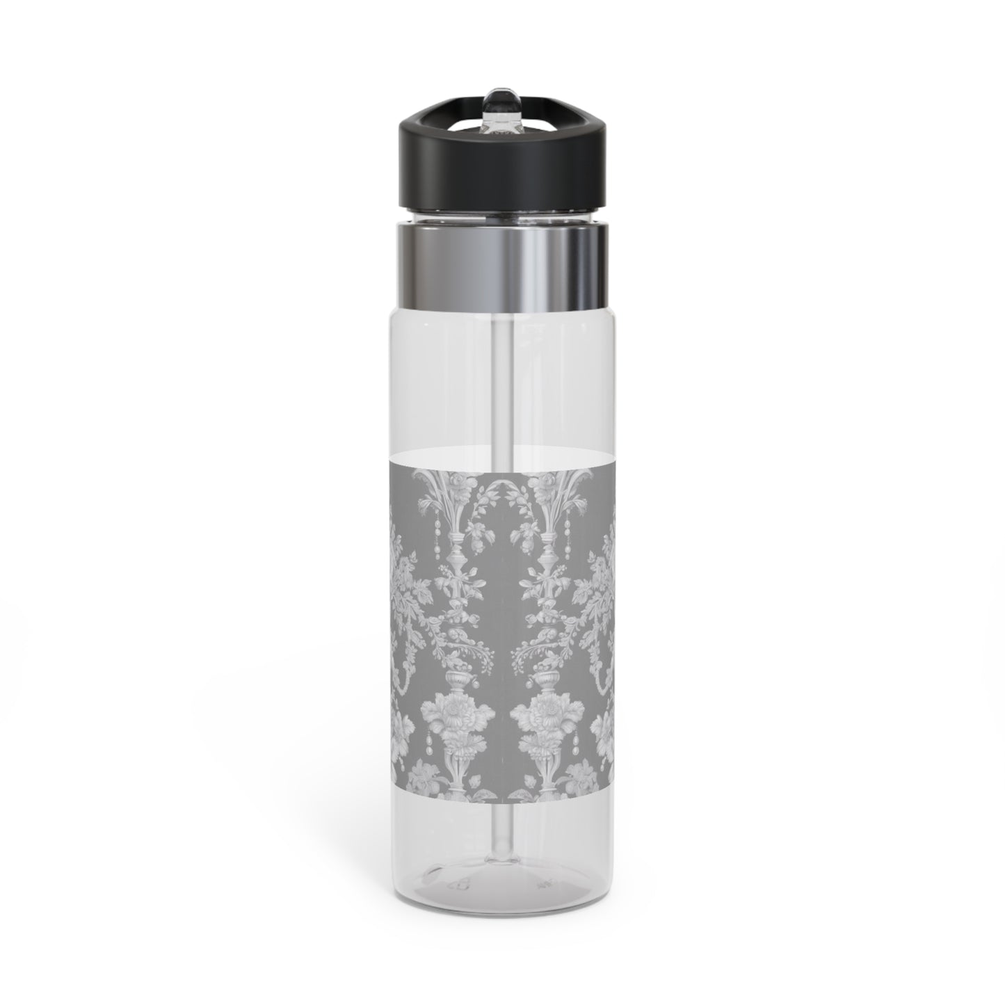 Tropical 20oz Tritan Sport Water Bottle -  Leakproof, Lightweight, BPA-Free / Pearl Lady Toile, Slate