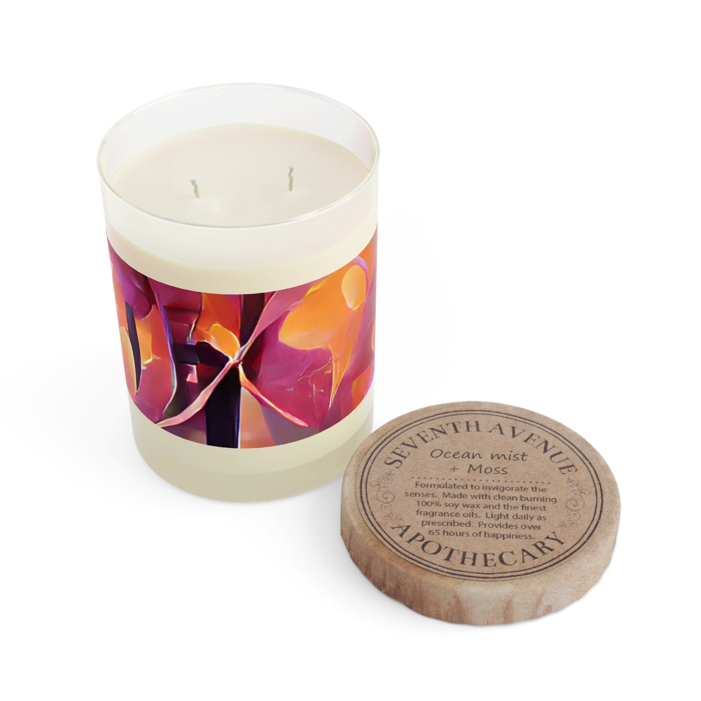 Mystic Orchids Scented Candle - 11oz Full Glass, Tropical Decor
