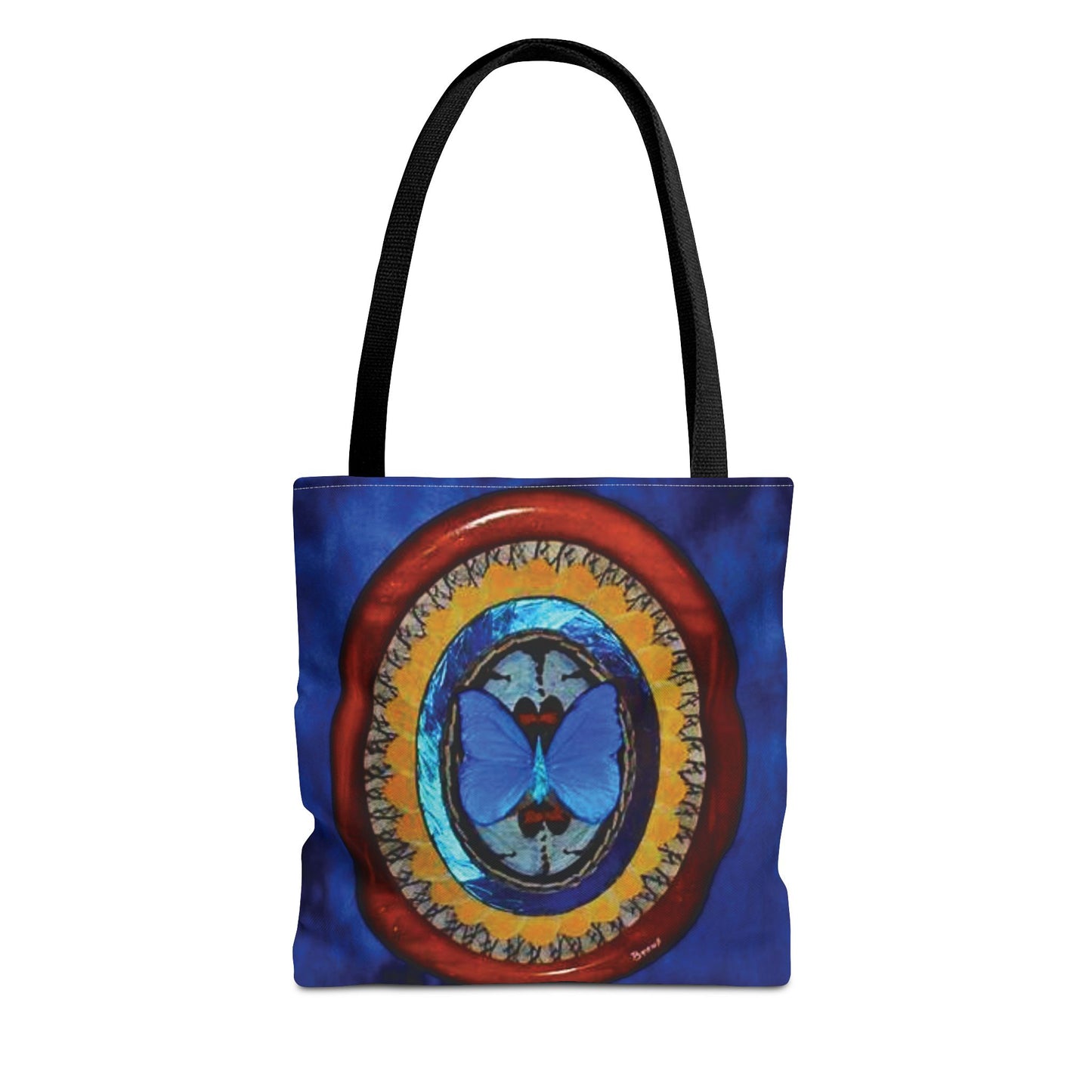 Real Oval Butterfly Wing Art Tote Bag - 3 Sizes