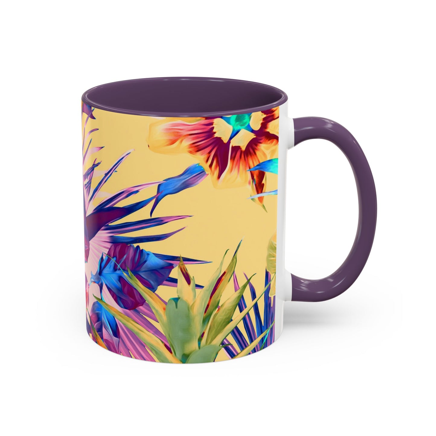 Accent Coffee Mug (11, 15oz), Plant Palooza, orange sherbet / Various Colors