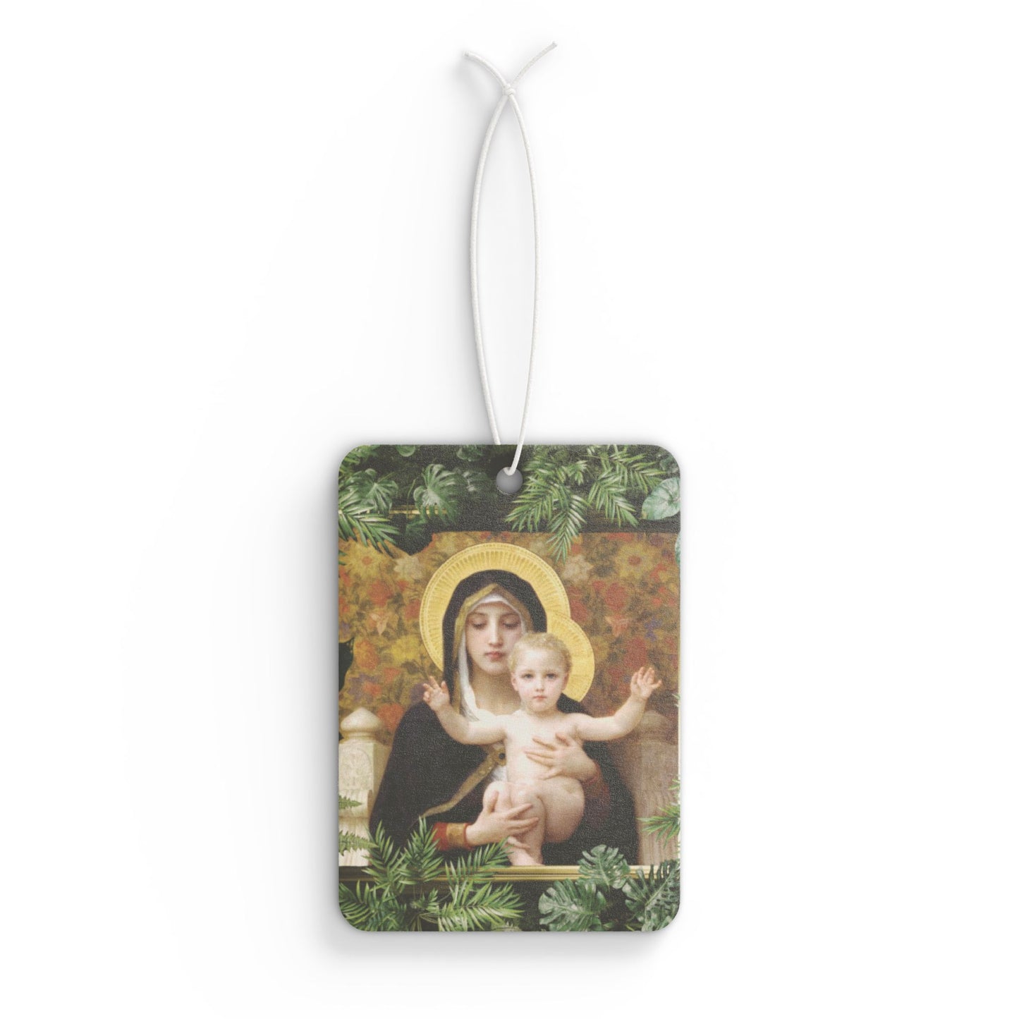 Car Air Freshener - Tropical Madonna of the Lilies, Religious