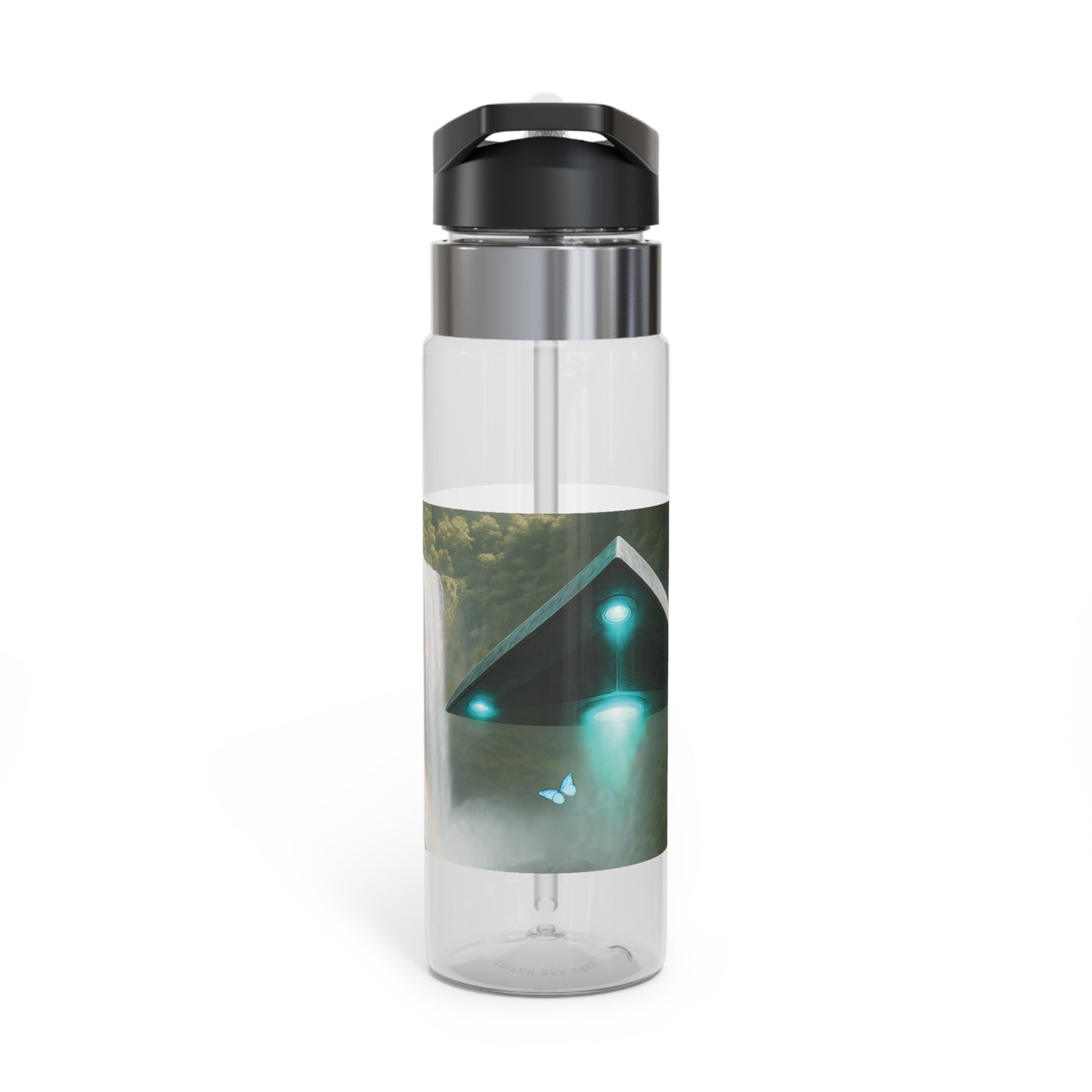 Tropical 20oz Tritan Sport Water Bottle -  Leakproof, Lightweight, BPA-Free / UFO and Waterfall