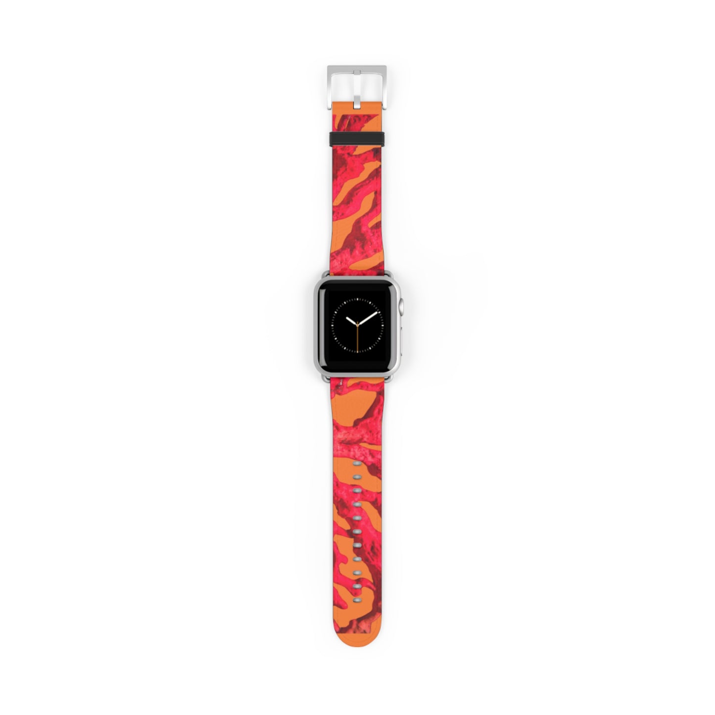 Apple Watch Band - Red Coral, crusta orange background