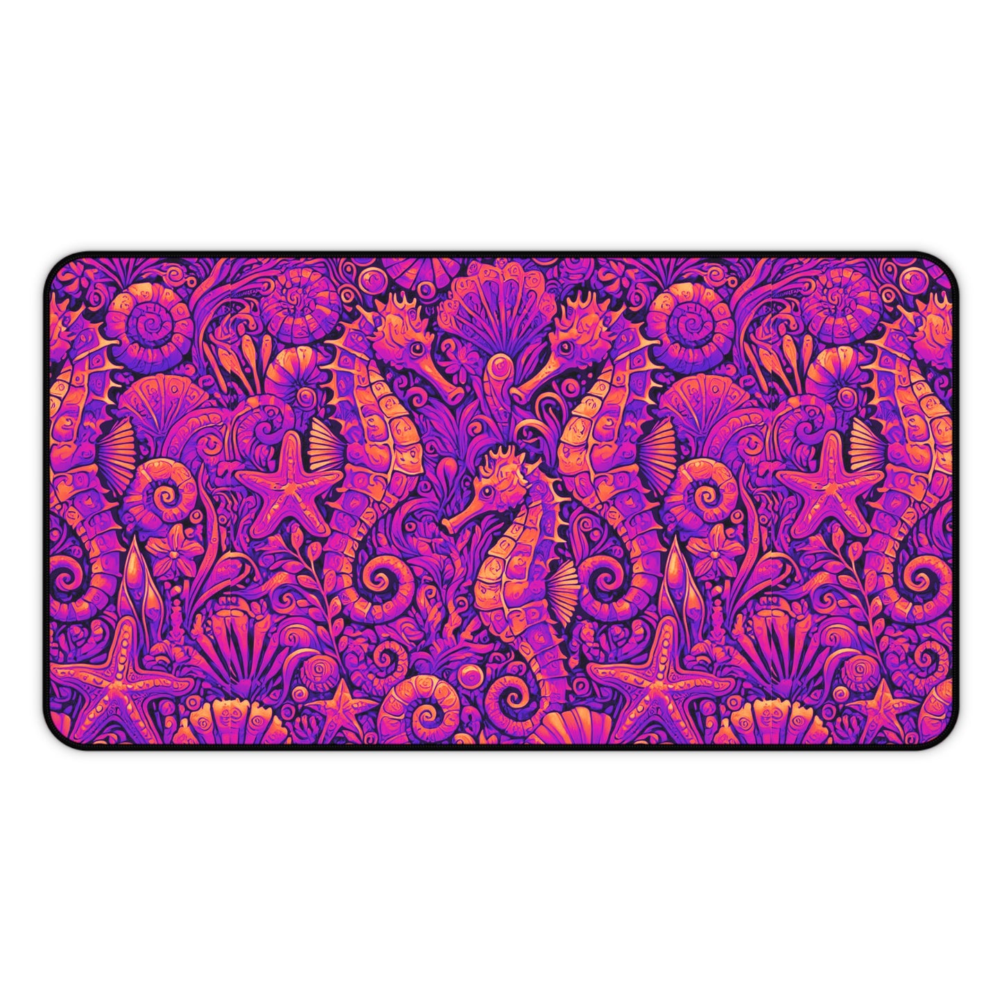 Tropical Mouse Pad/Desk Mat, 3 Sizes - Perfect for Home Office / Seahorses, Heatwave