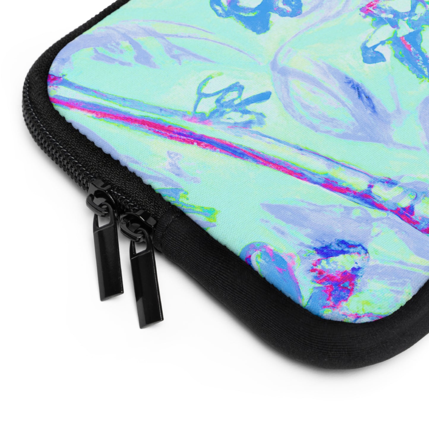 Tropical Laptop Sleeve, 5 Sizes - Perfect for Beach Lovers & Students / Tropical Doodles, Blue