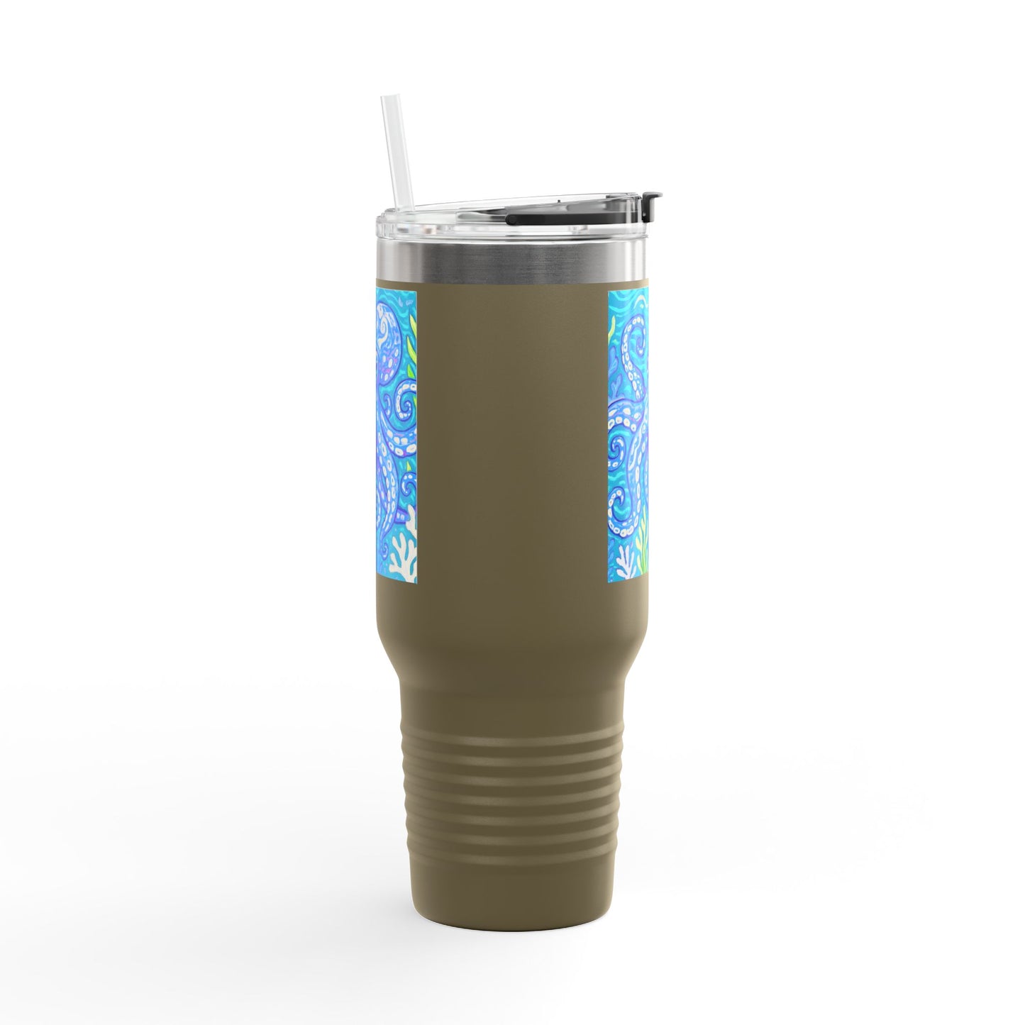 Kraken Joe/Blue Insulated Travel Mug - 40oz - Perfect for Outdoor Adventures