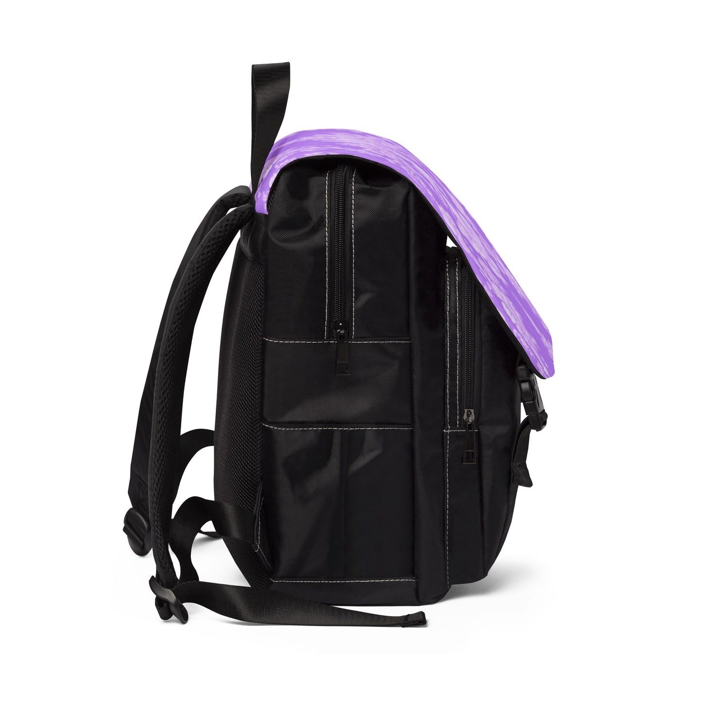 Tropical Casual Backpack - Perfect for Everyday Adventures / Pearl Lady Toile, Purple