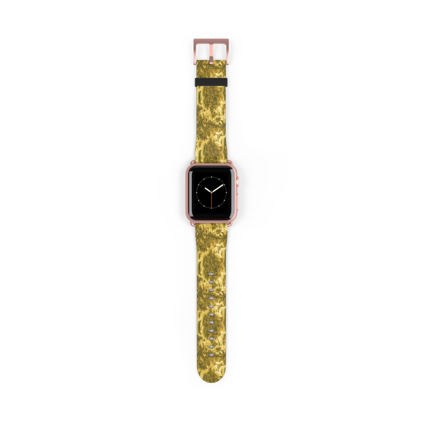 Apple Watch Band - Tropical Toile, gold