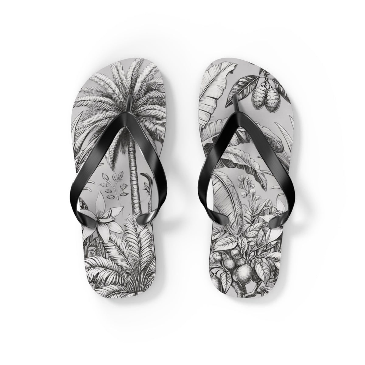 Flip Flops - Tropical Fruit, Newspaper