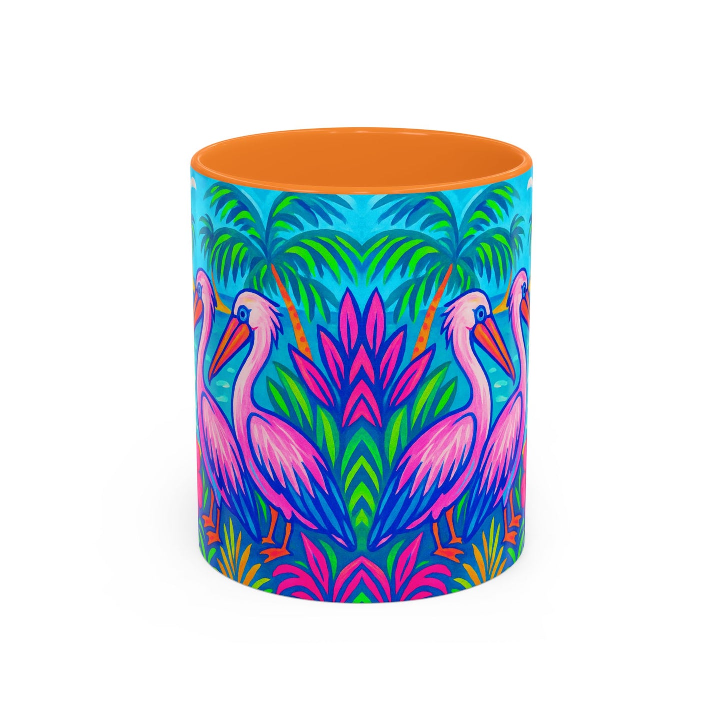 Accent Color Coffee Mug, Many Colors - 11oz & 15oz / Pelican Party