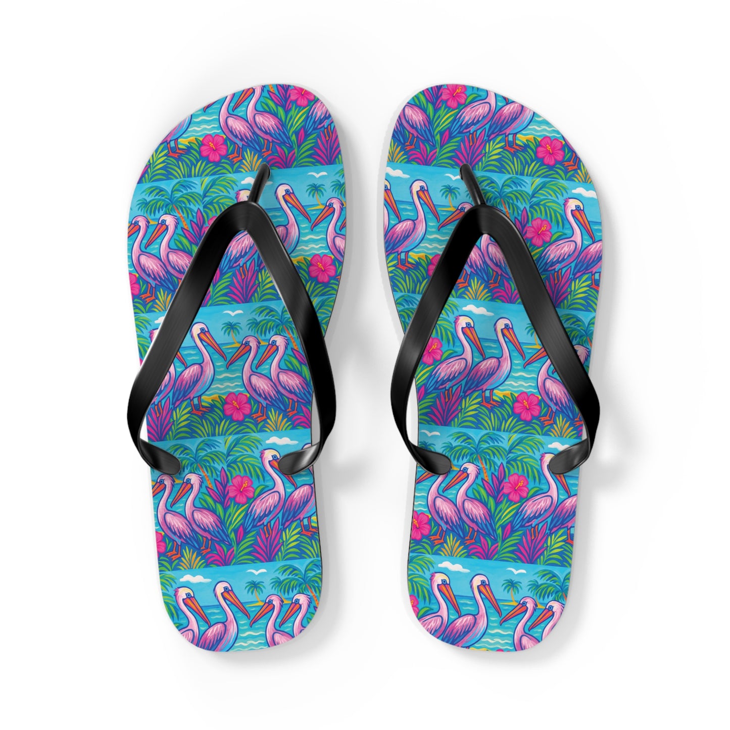 Flip Flops - Beach Pelican Party