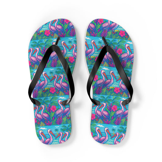 Flip Flops - Beach Pelican Party