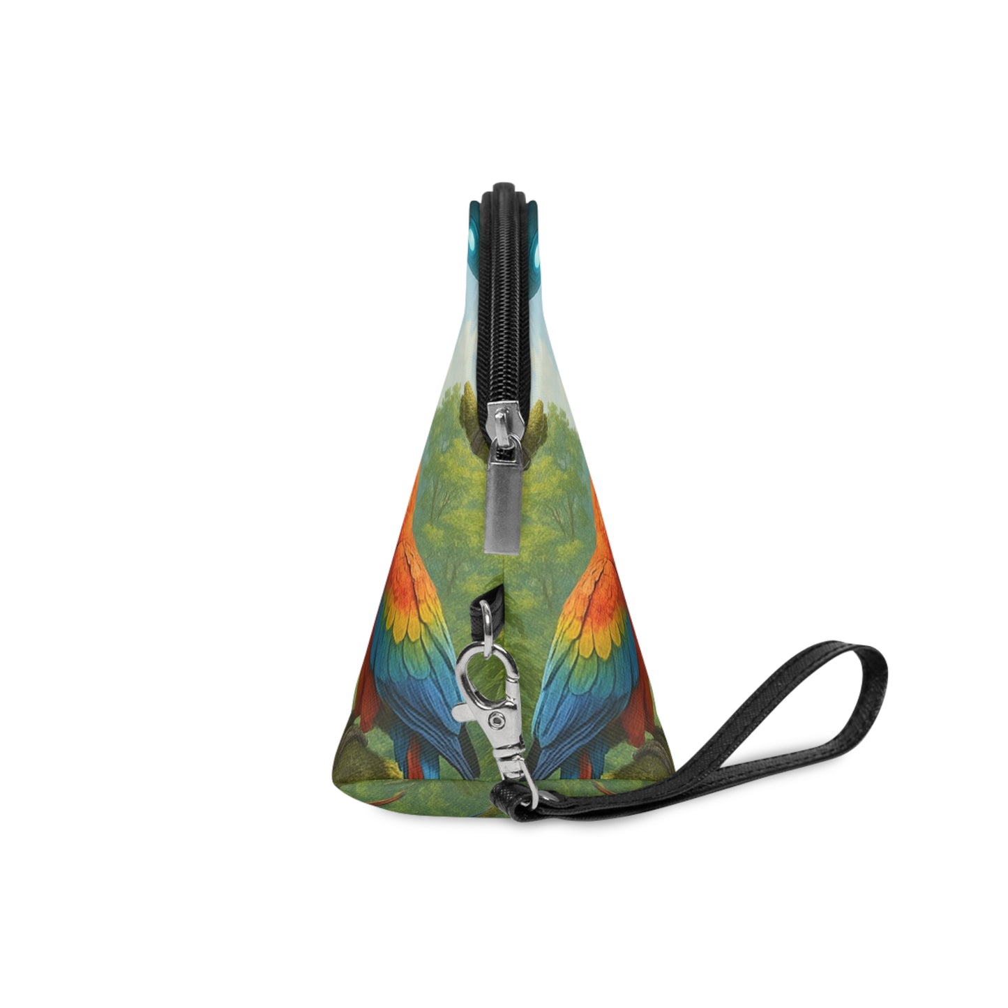 Makeup Bag - UFO and Macaws in Rainforest