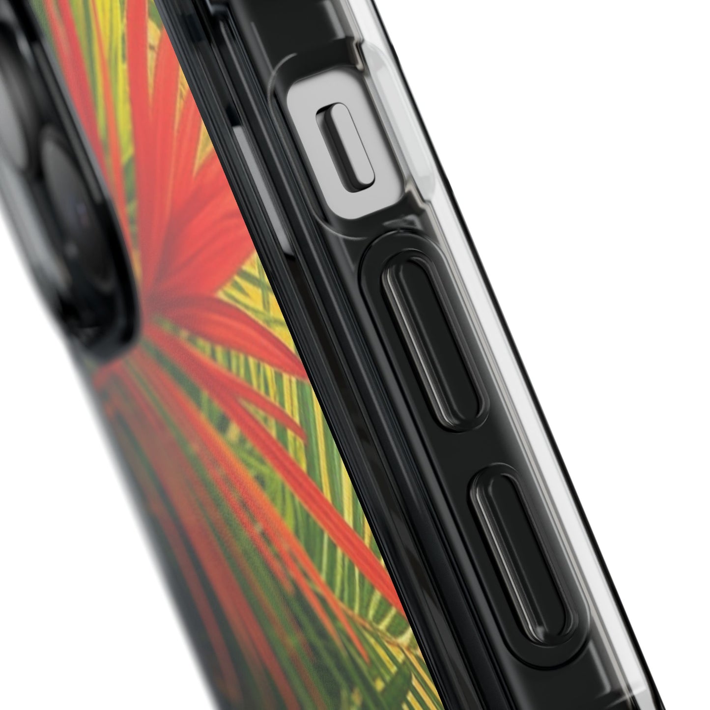 Red Flame Palm Magnetic Clear Phone Case, Many Models