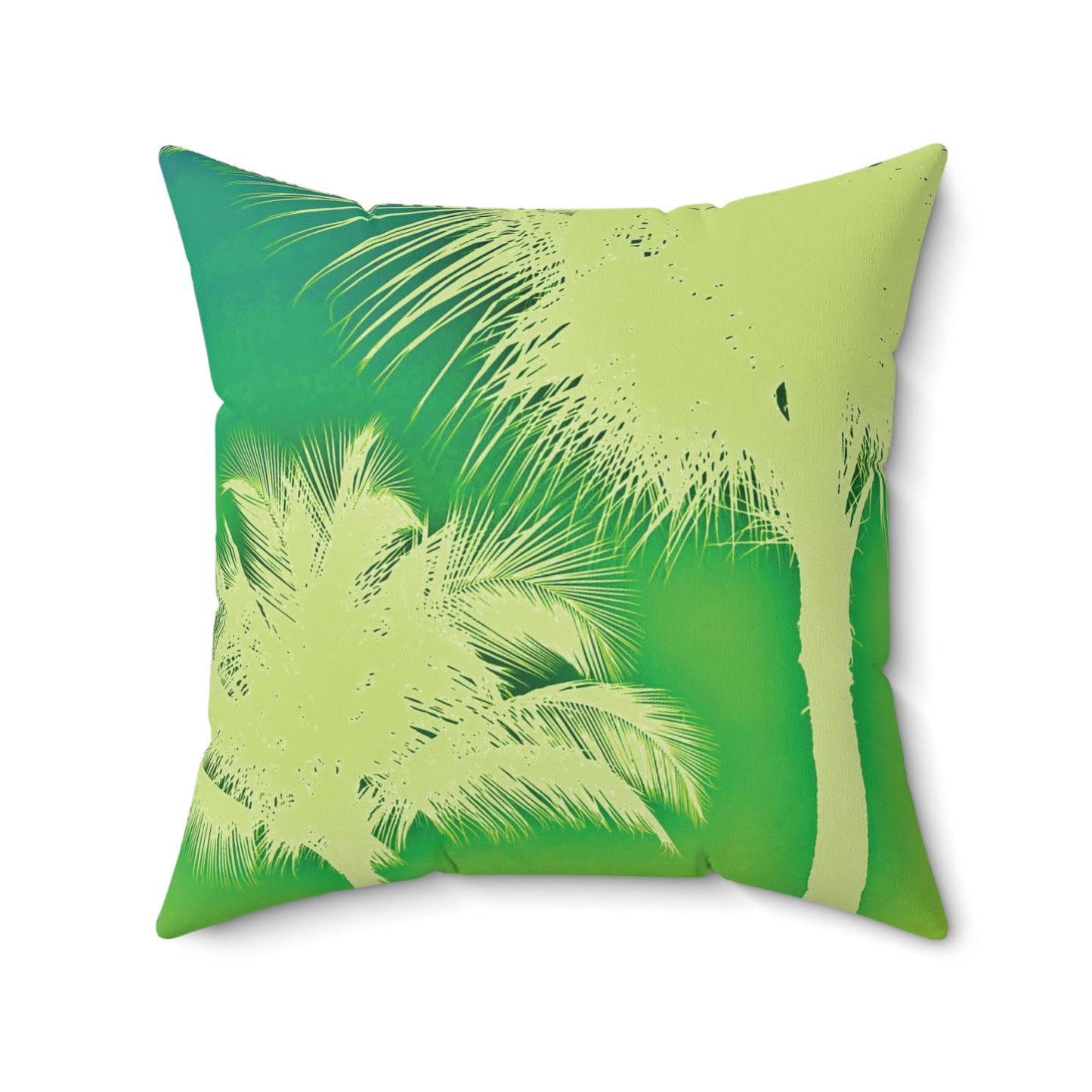 Decorative Pillow - Accent Cushion, 4 Sizes / Palm Glow Green