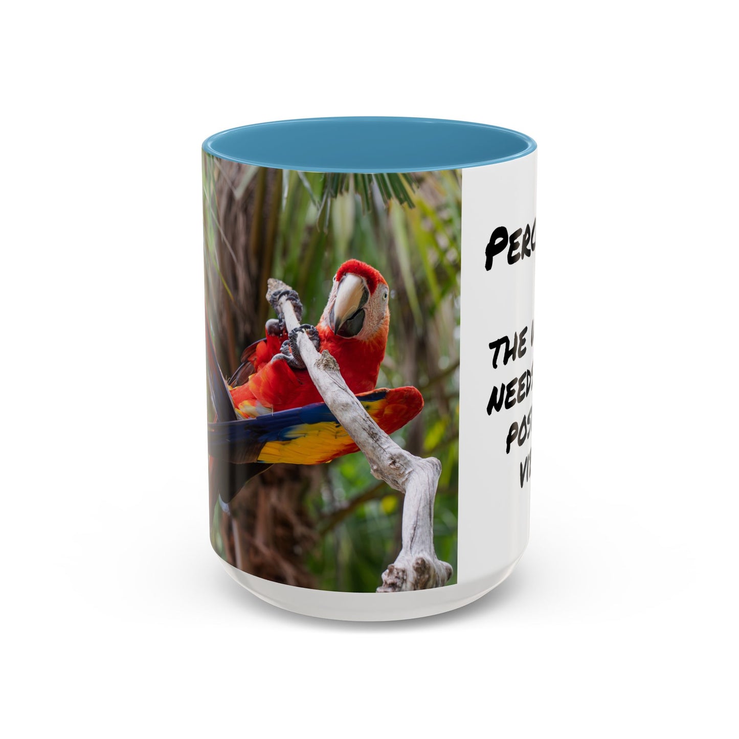 Parrot Accent Coffee Mug (11, 15oz), 8 Colors - Perch Up!