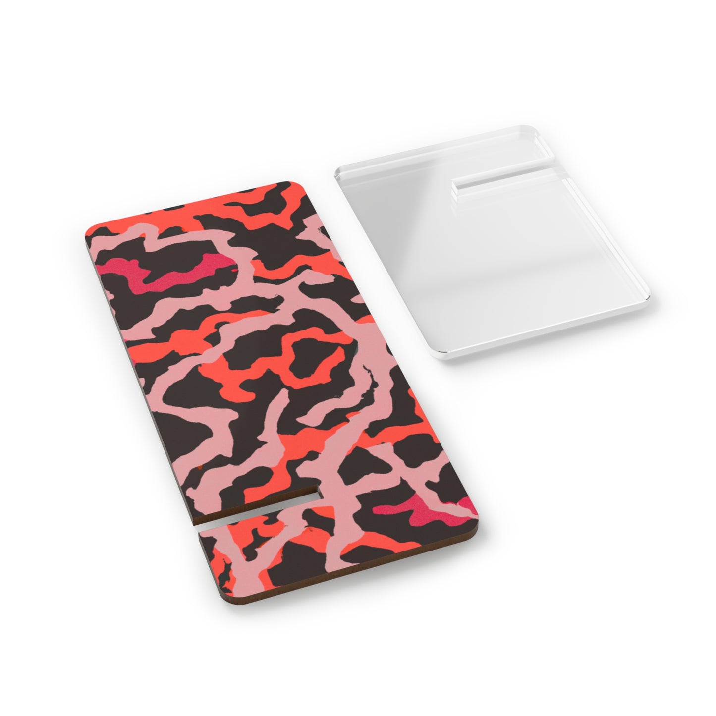 Tropical Smartphone Display Stand with Coral Threads/Red