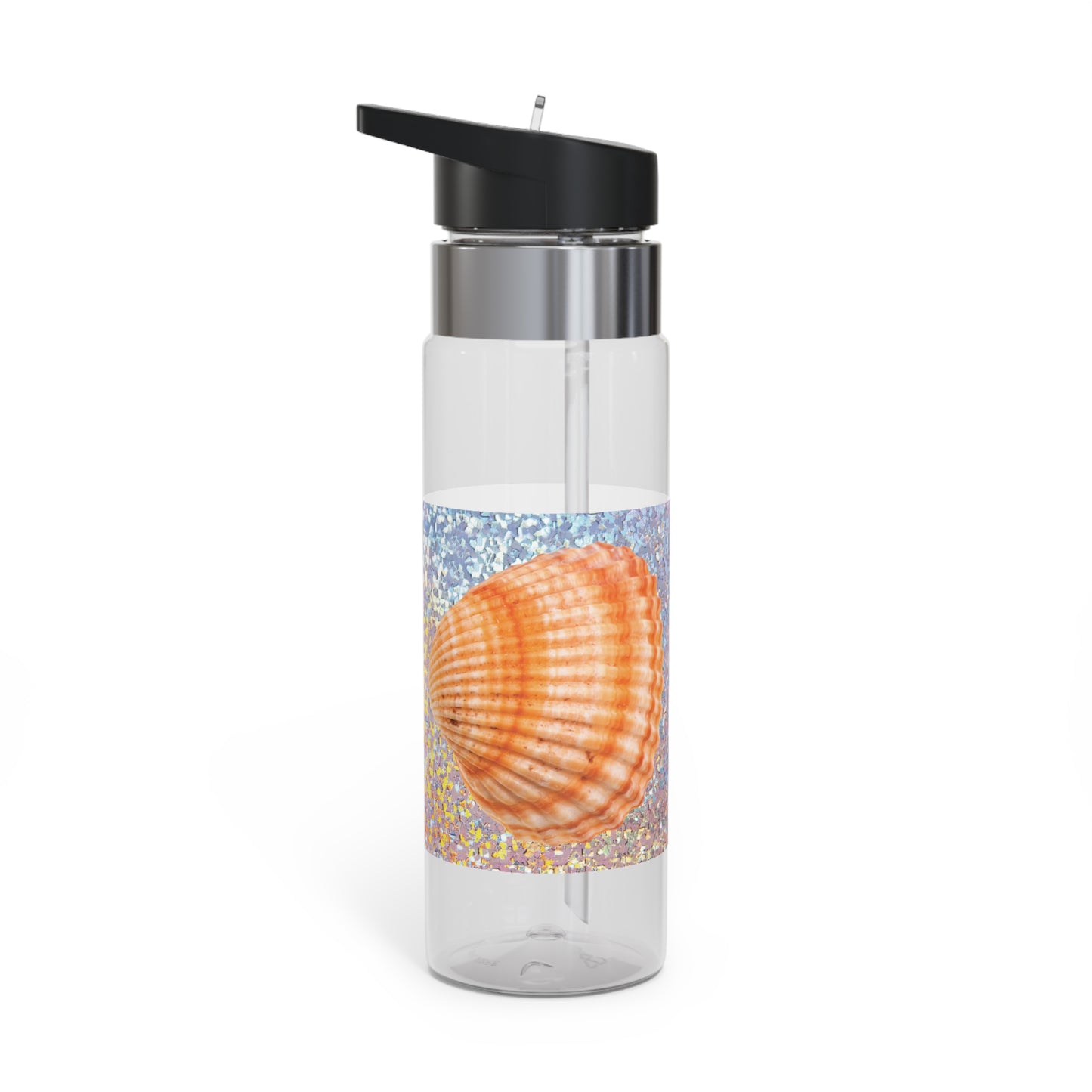 Tropical 20oz Tritan Sport Water Bottle -  Leakproof, Lightweight, BPA-Free /Disco Orange Scallop