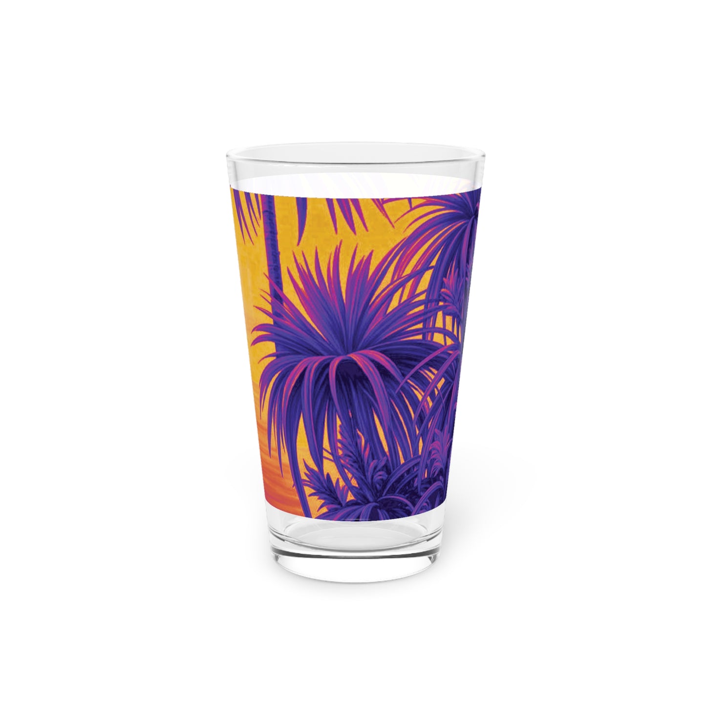 Pint Glass, 16oz - Tiny Palm Island Pop