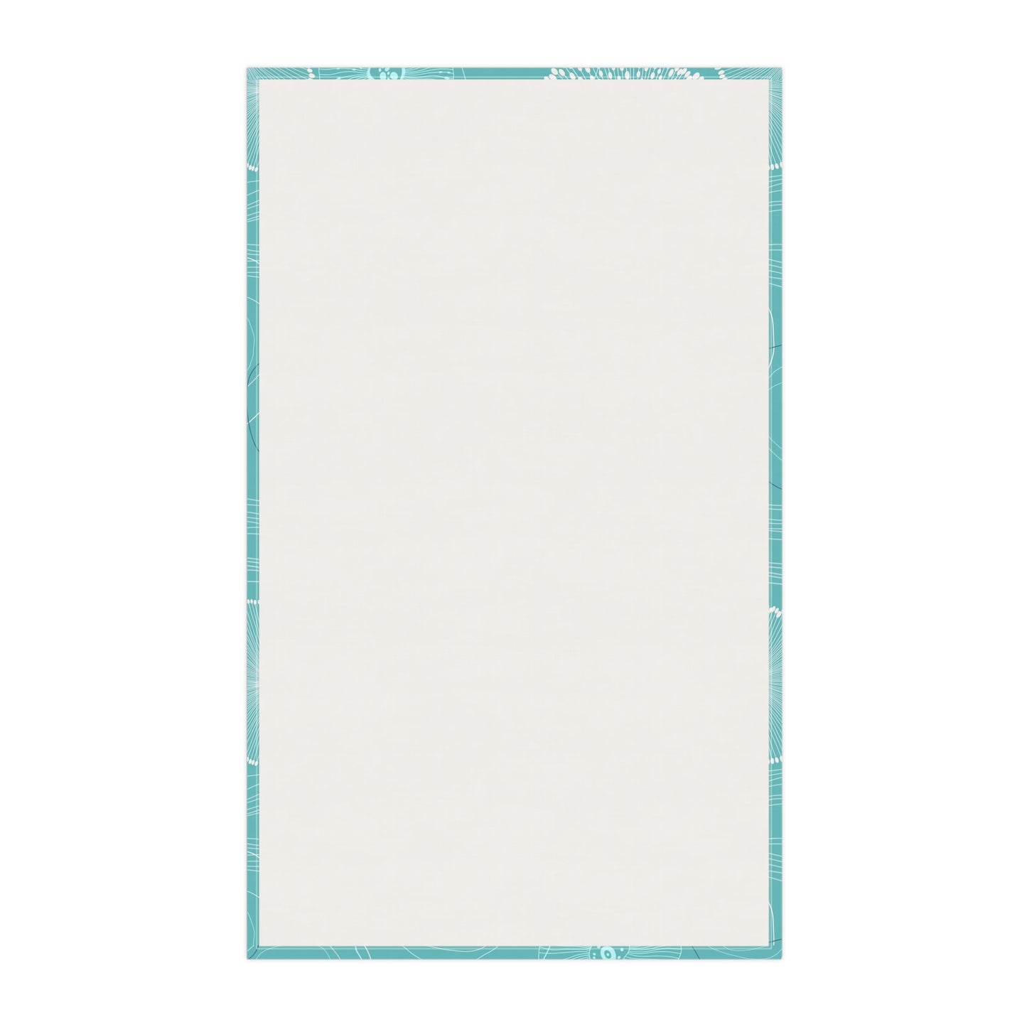 Tea Towels (cotton, poly), Plankton Drift Teal