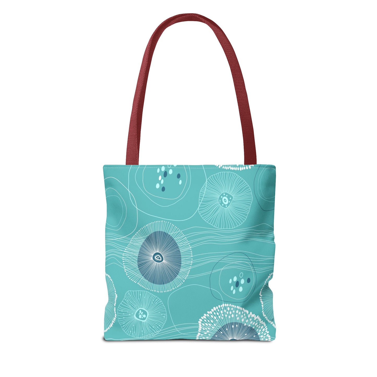 Plankton Drift Teal Tote Bag - 3 Sizes