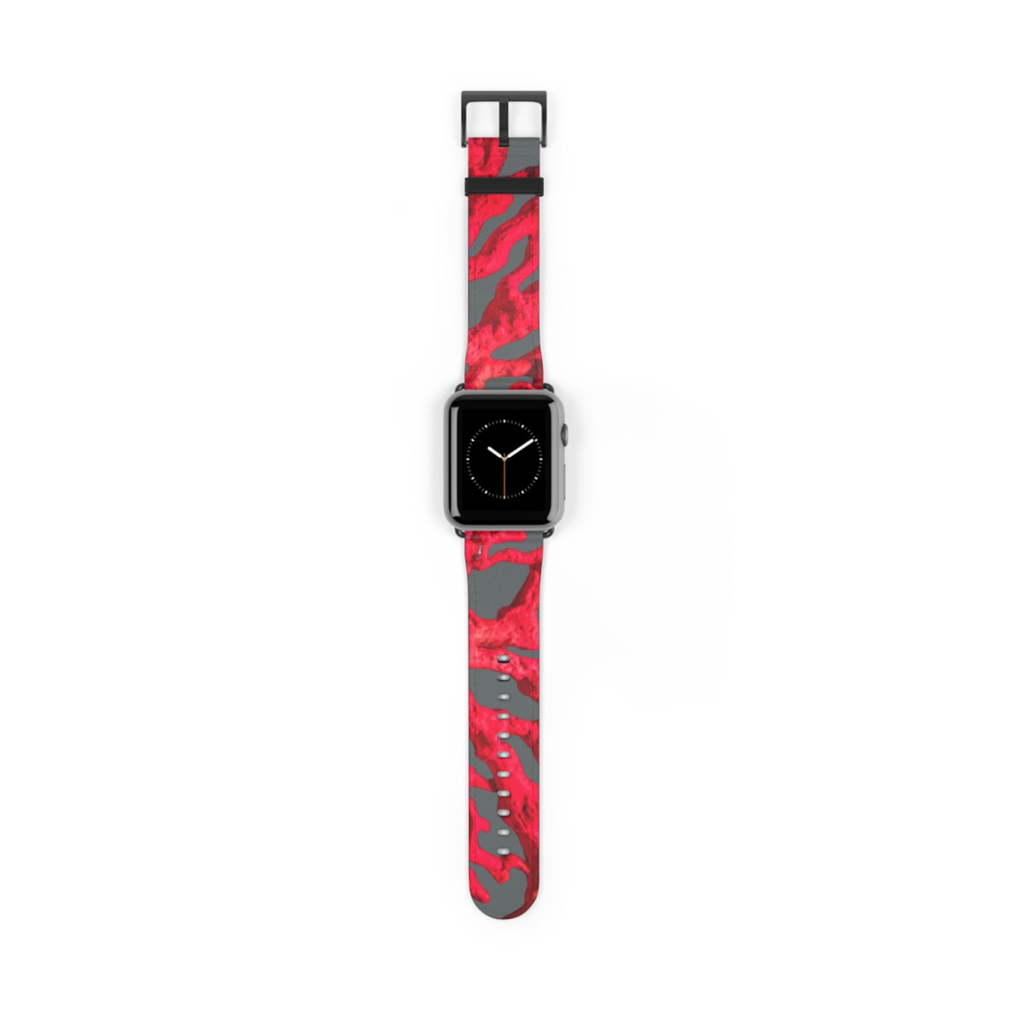 Apple Watch Band - Red Coral, dark grey background