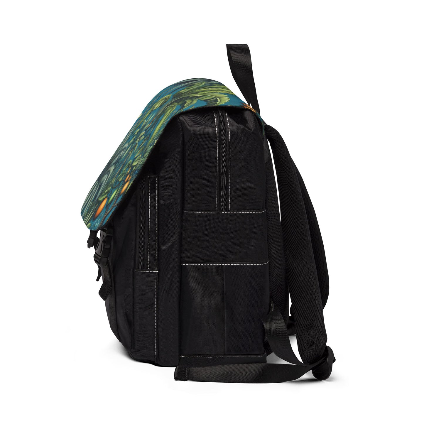 Tropical Fruit Blue Casual Backpack - Perfect for Everyday Adventures