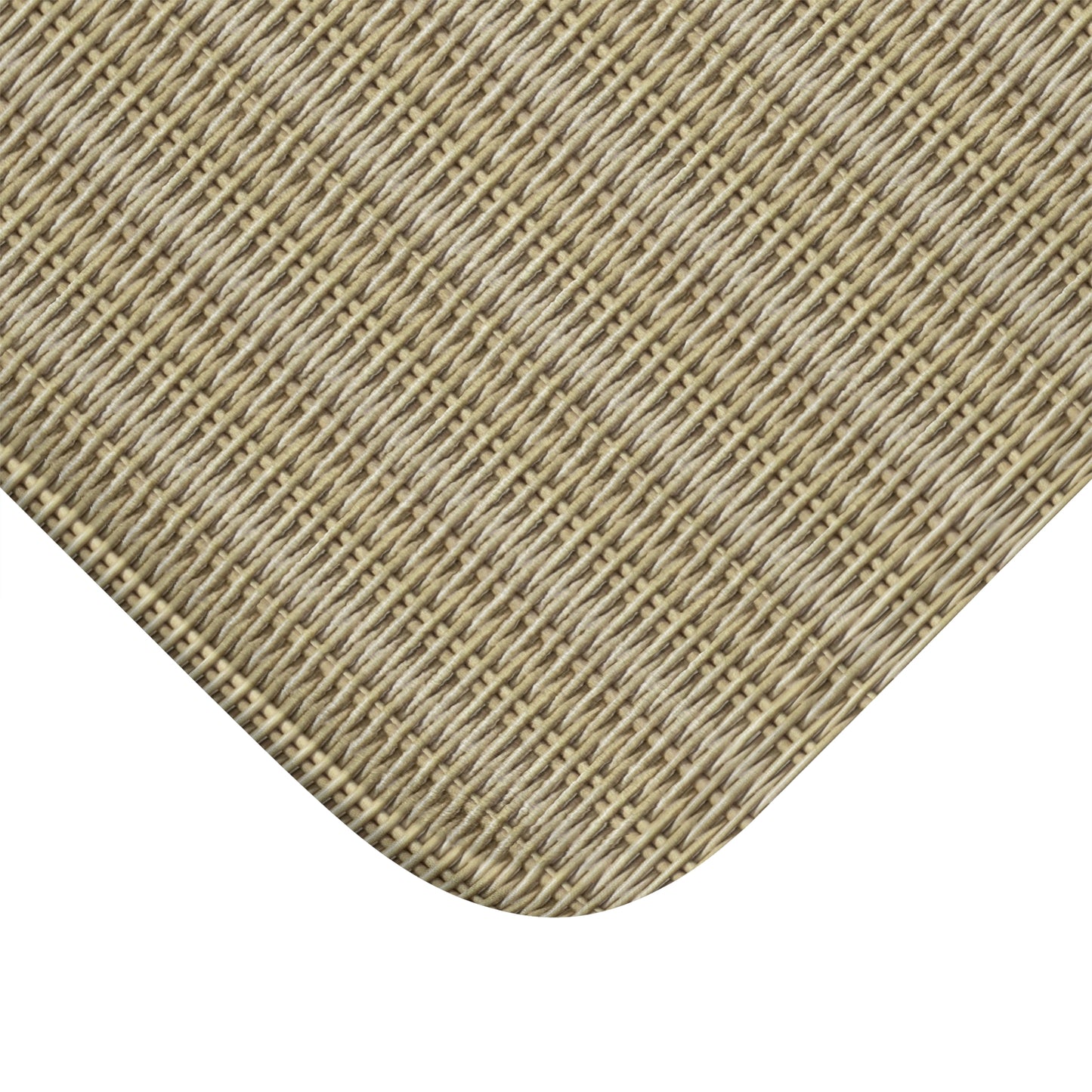 Flat Wicker Beach Weave Bath Mat, 2 Sizes - Tropical Vibes for Home Decor
