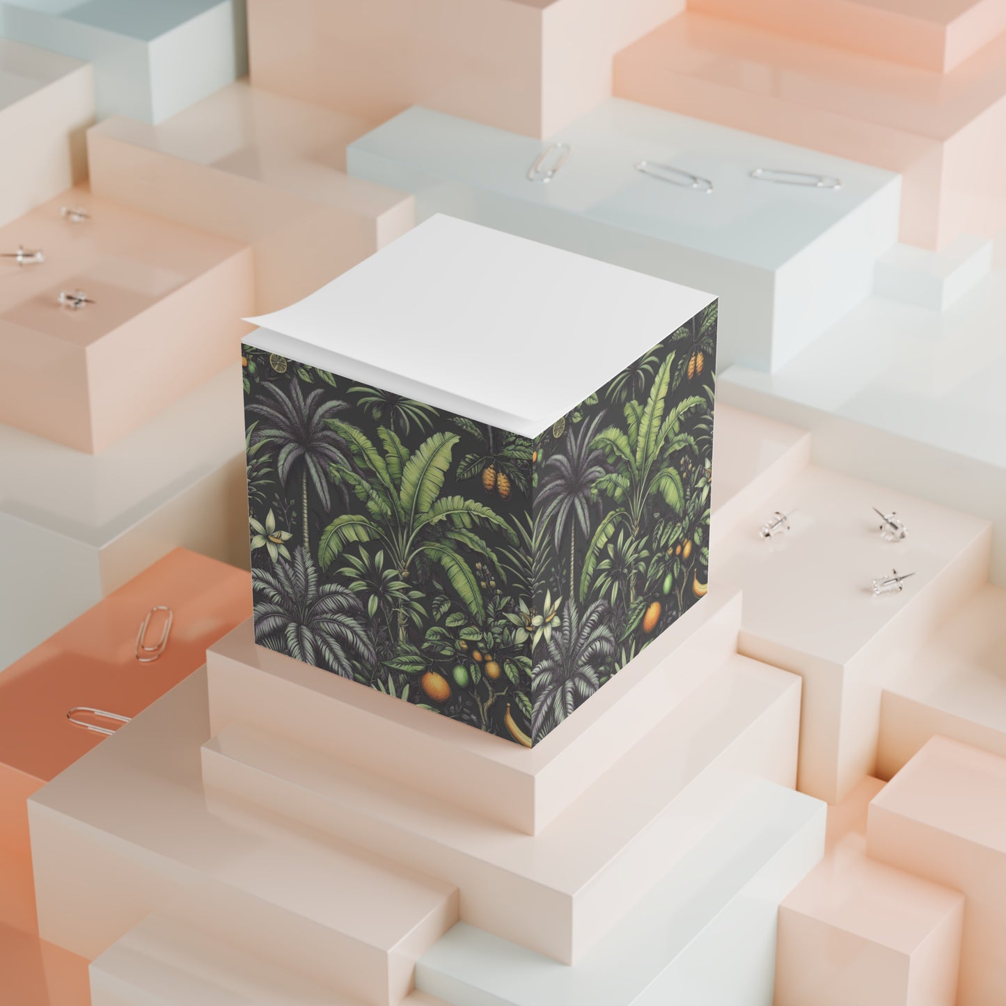 Note Cube - Tropical Fruit/Black