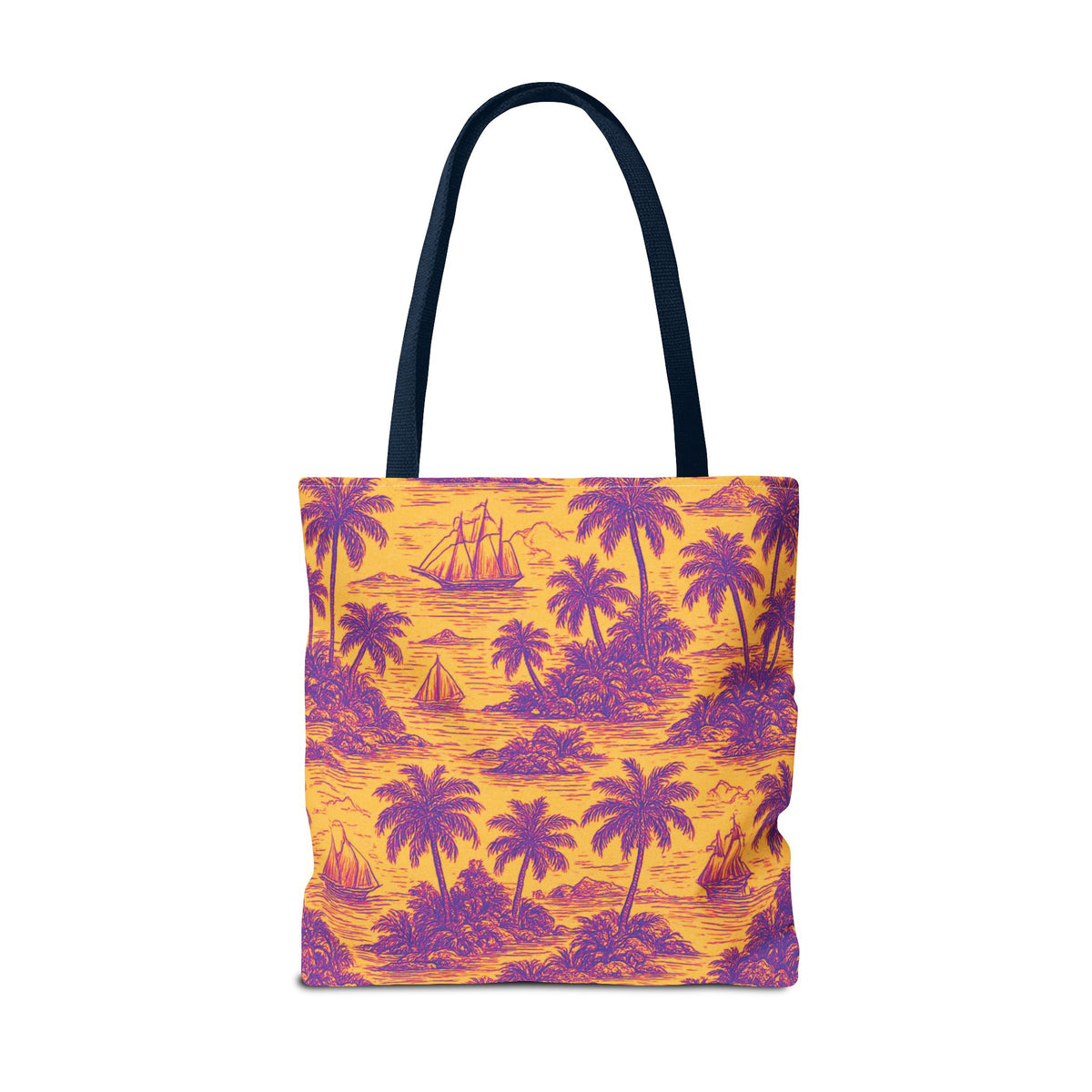 Faraway Toile/Pop Tote Bag - 3 Sizes