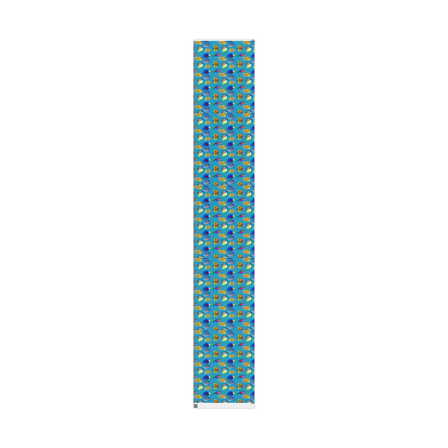 Wrapping Paper - Tropical Gift Wrap for All Occasions, 3 Sizes/2 Finishes / School of Fish, Turquoise