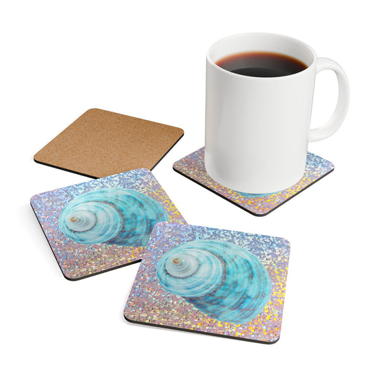 Coaster Set - Disco Jade Turbo Shell