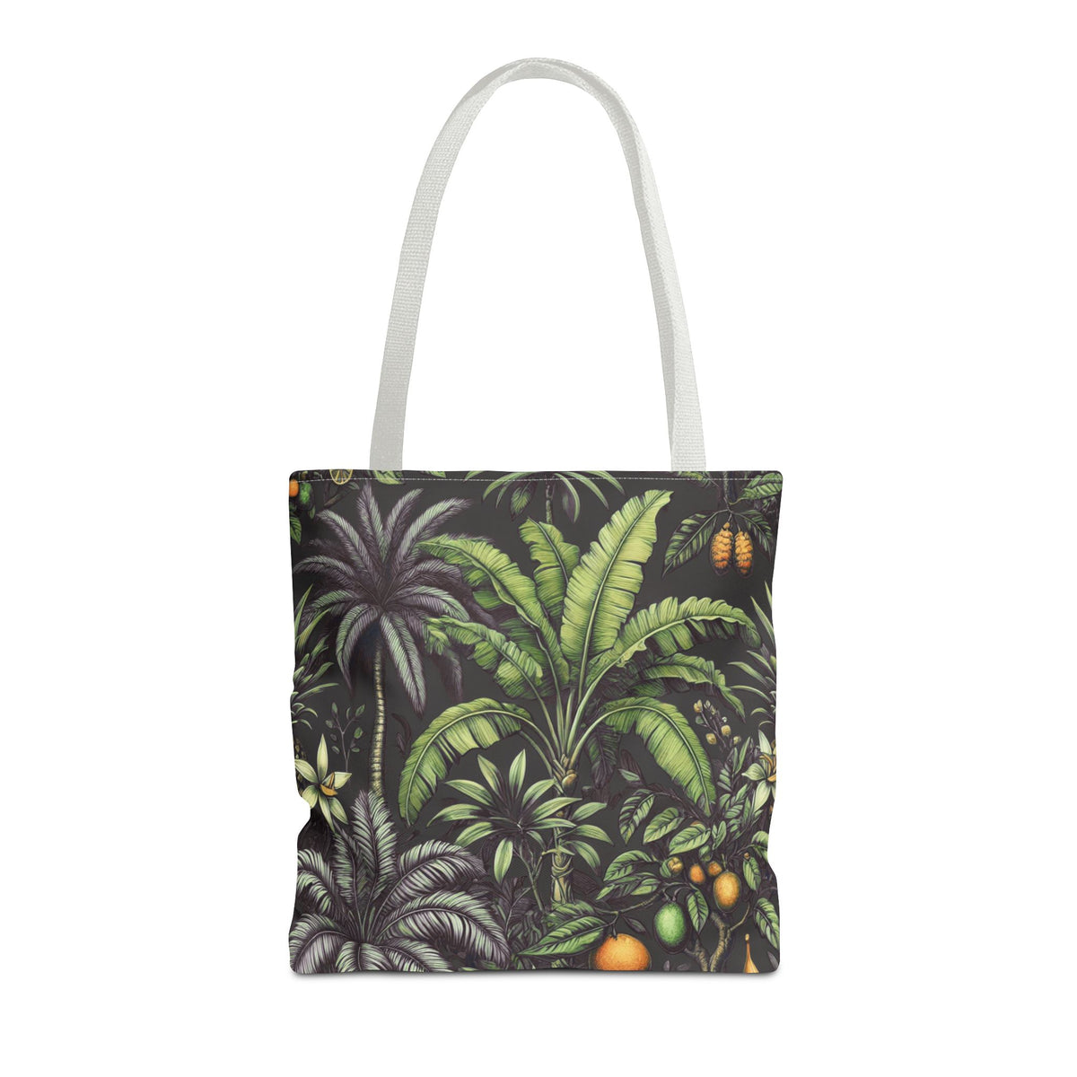 Tropical Fruit/Black Tote Bag - 3 Sizes