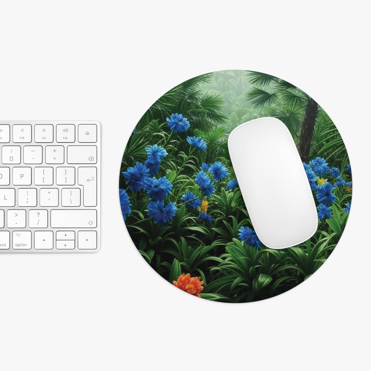 Tropical Mouse Pad, 2 Shapes - Beach Vibes for Home Office & Gamer / After a Rainforest Rain