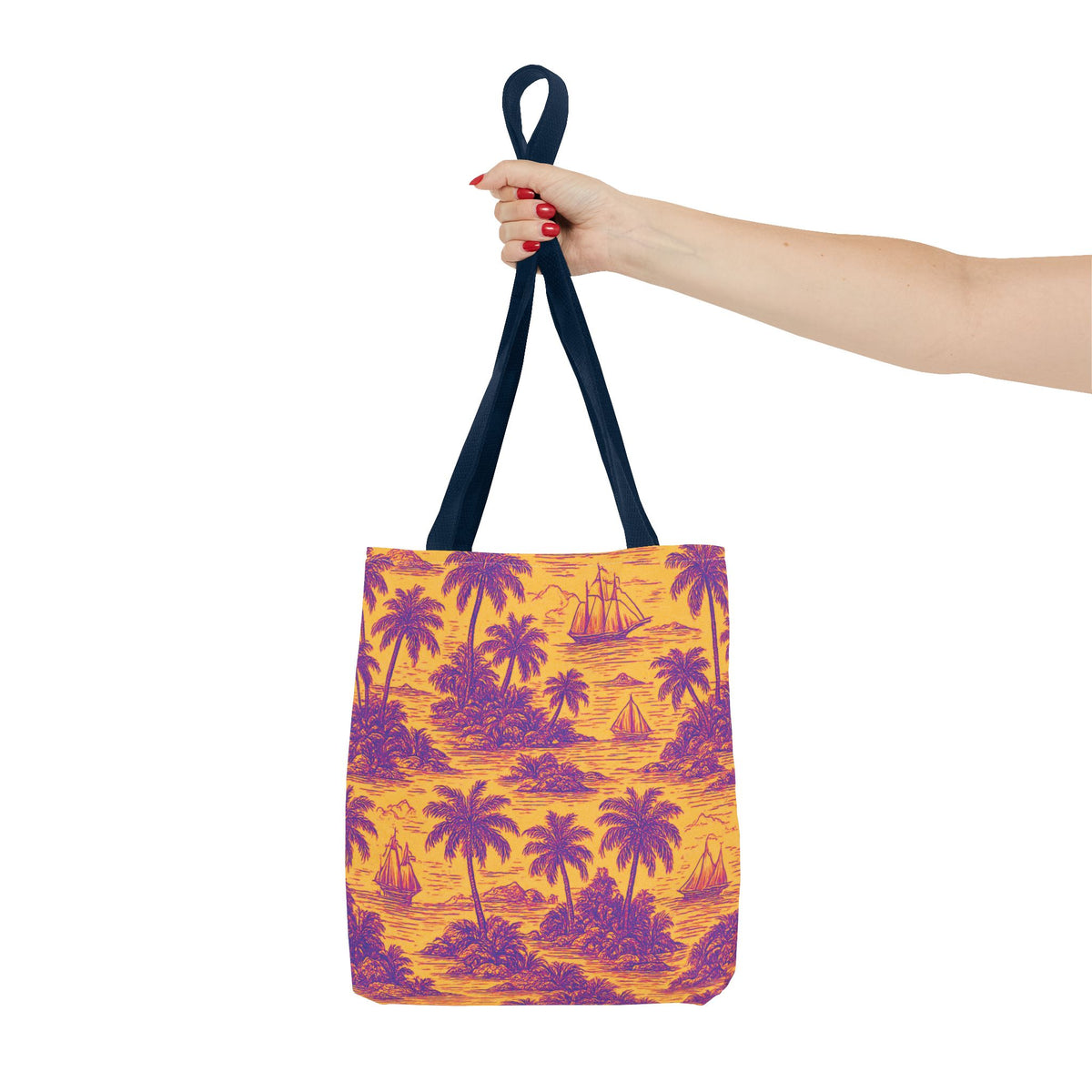 Faraway Toile/Pop Tote Bag - 3 Sizes