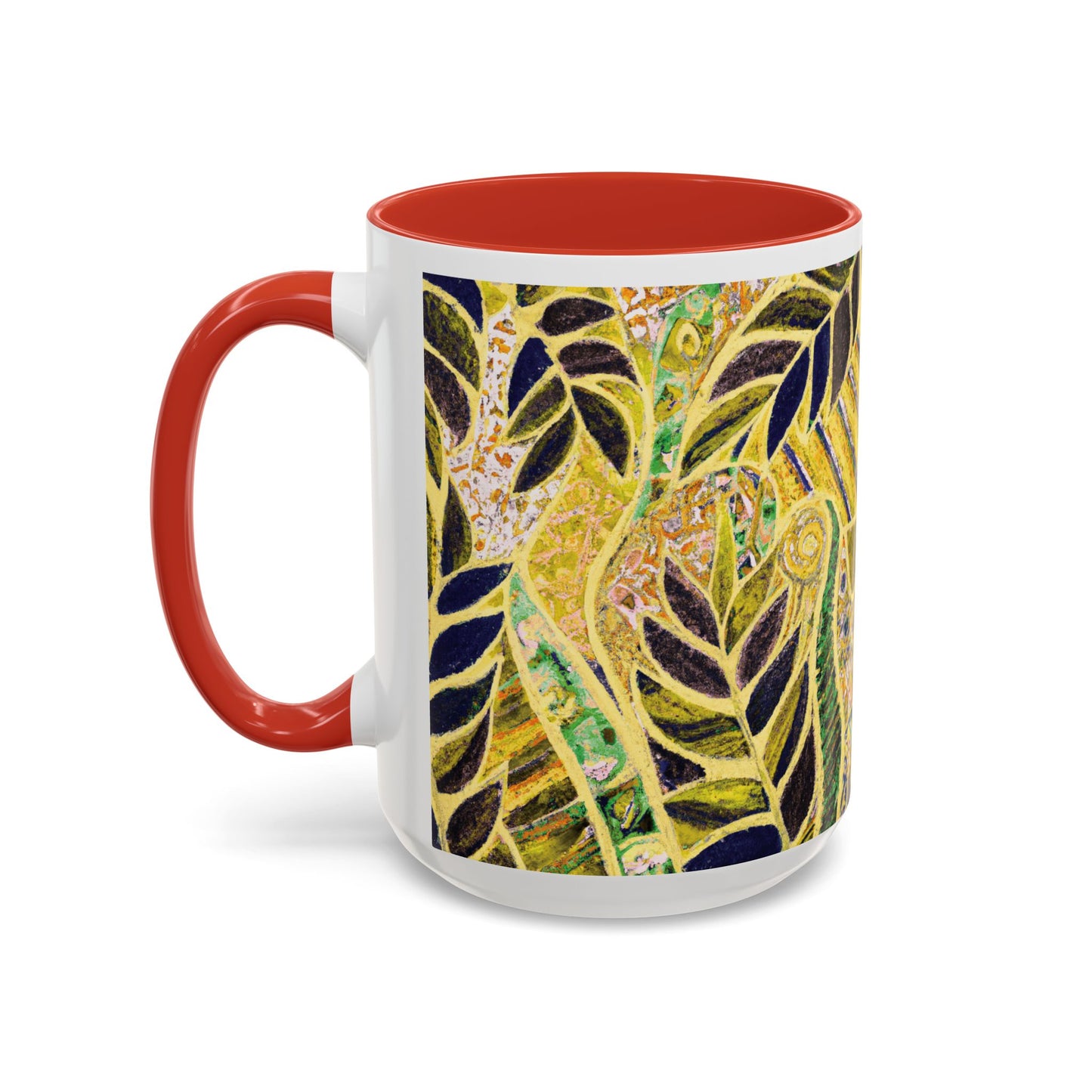 Accent Color Coffee Mug (11, 15oz), Amazon Whimsy/Yellow, Various Colors
