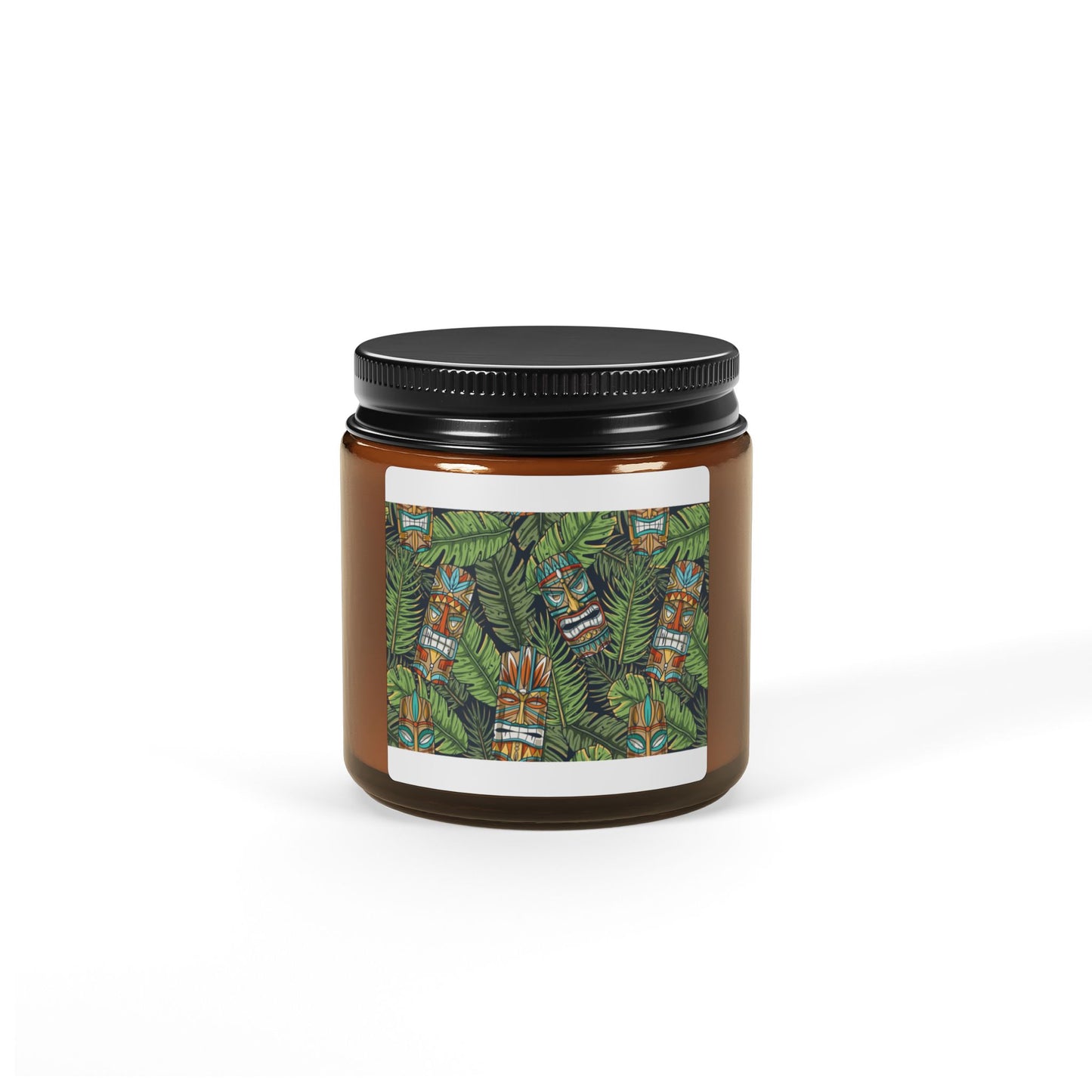 Scented Soy Candle (Multi-Size, Amber Jar) - Tiki Greenery