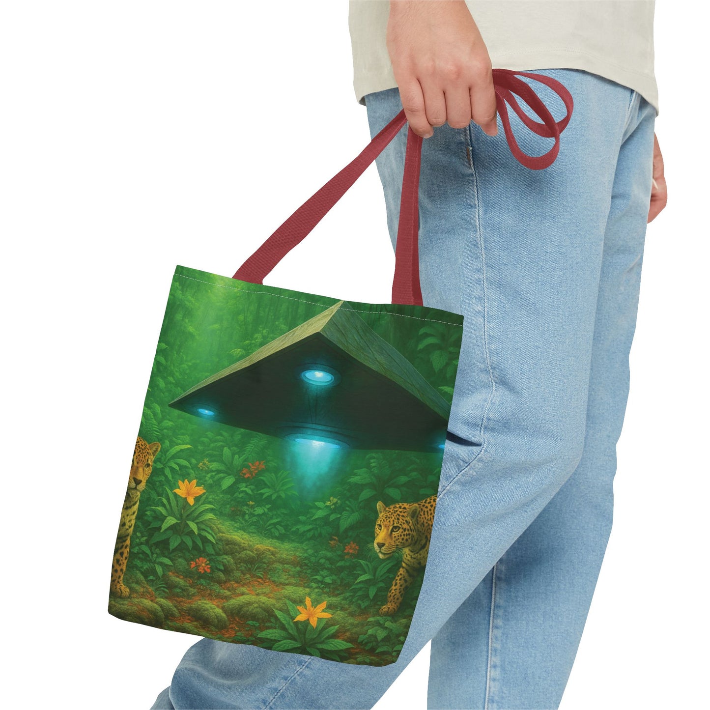 UFO and Jaguars Tote Bag - 3 Sizes