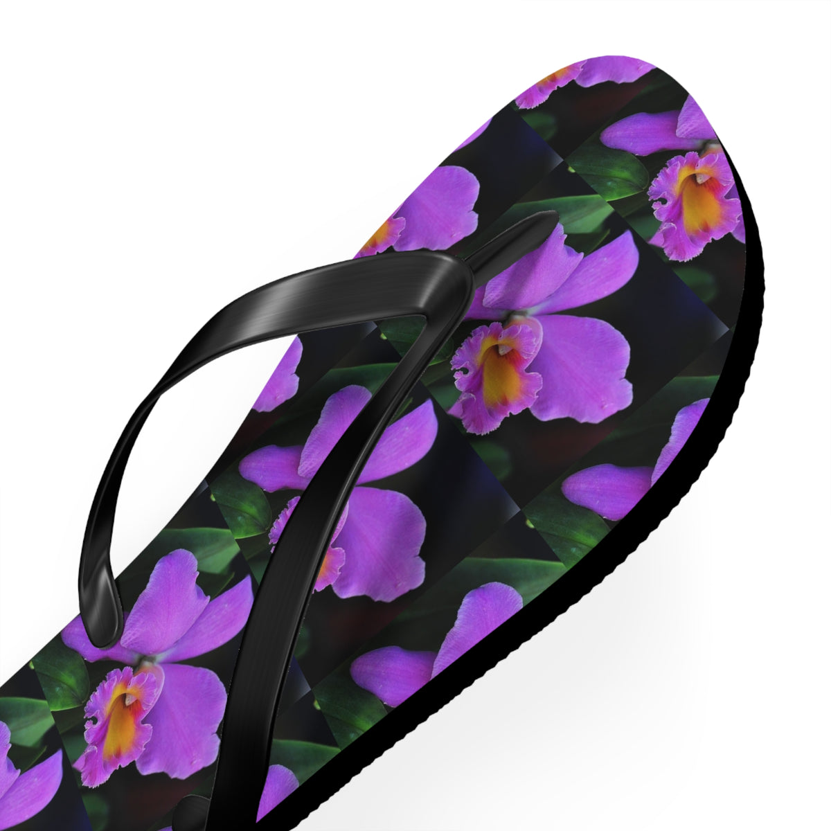 Flip Flops - Purple Orchids Majesty