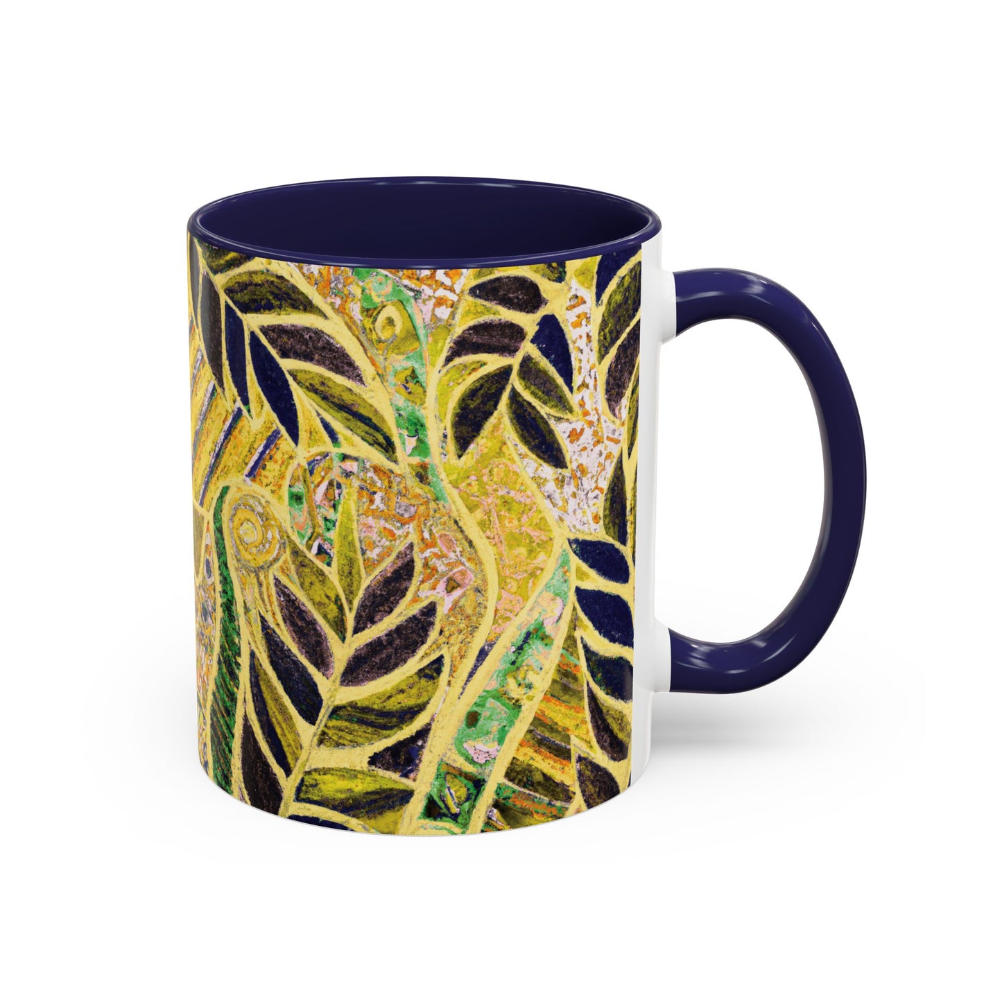 Accent Color Coffee Mug (11, 15oz), Amazon Whimsy/Yellow, Various Colors