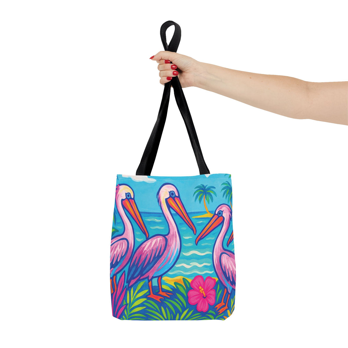 Beach Pelican Party Tote Bag - 3 Sizes