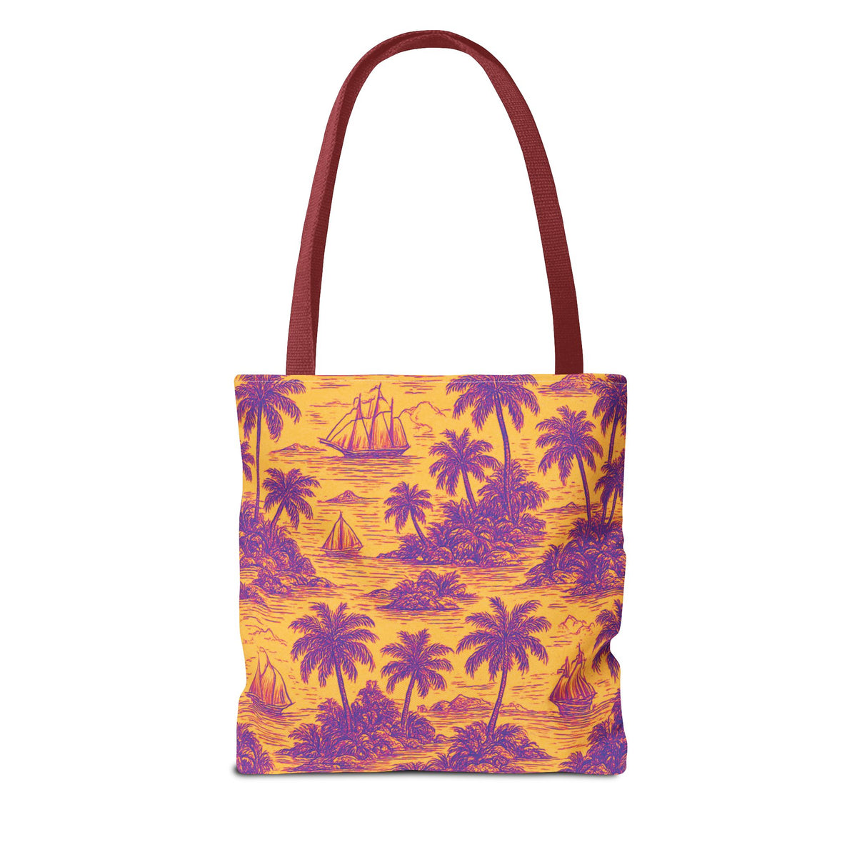 Faraway Toile/Pop Tote Bag - 3 Sizes